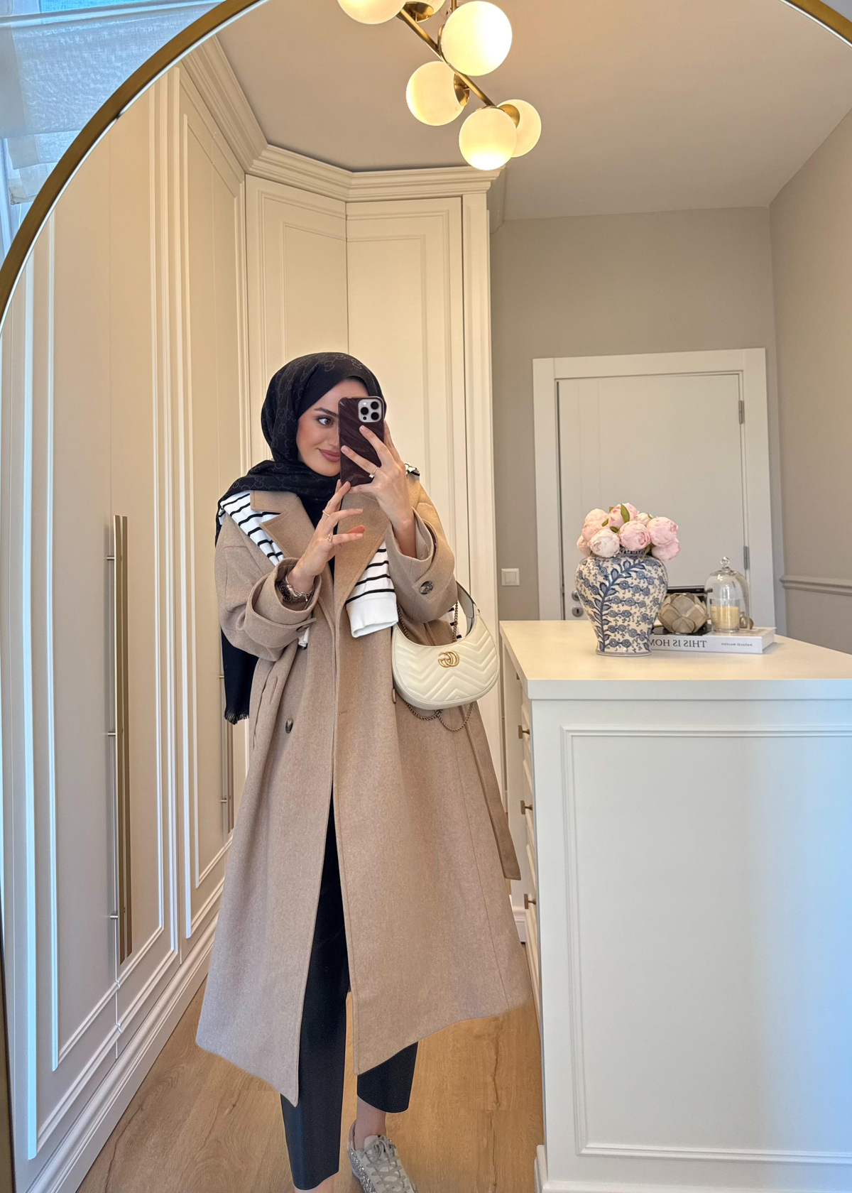 Premium Oversize Kaşe Kaban Camel