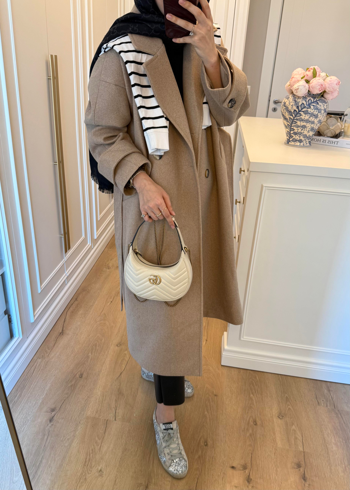 Premium Oversize Kaşe Kaban Camel