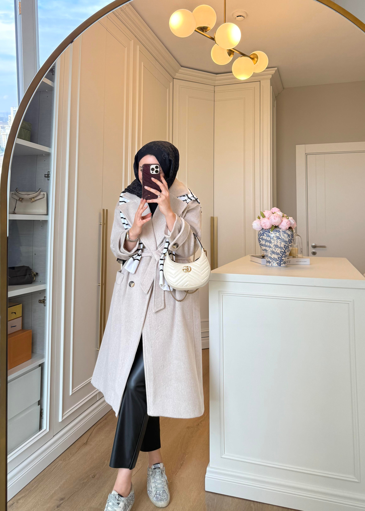 Premium Oversize Kaşe Kaban Taş