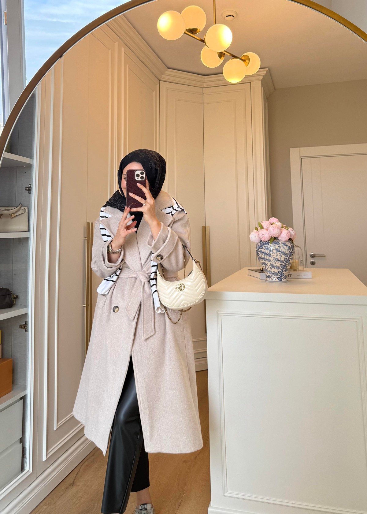 Premium Oversize Kaşe Kaban Taş