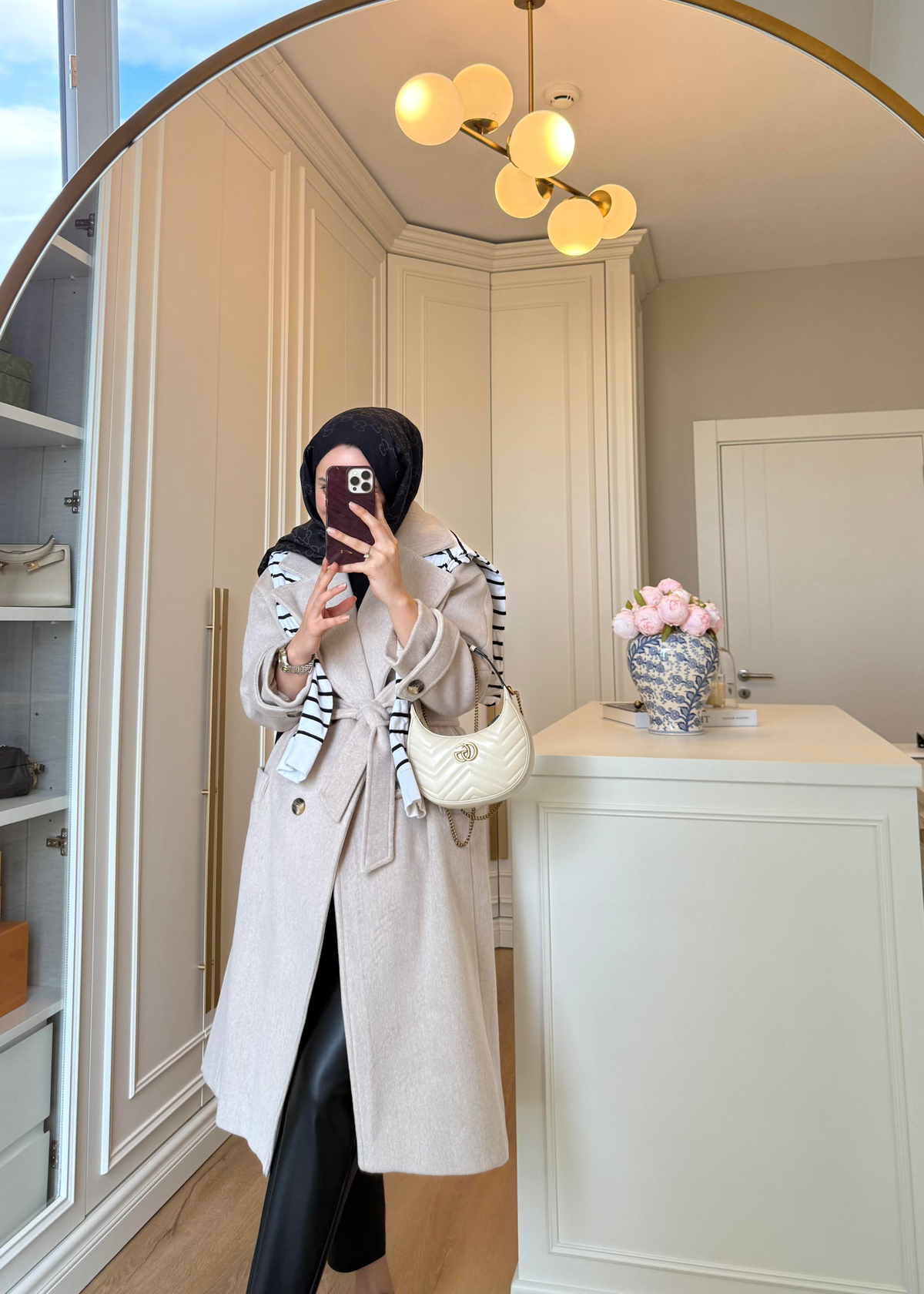 Premium Oversize Kaşe Kaban Taş