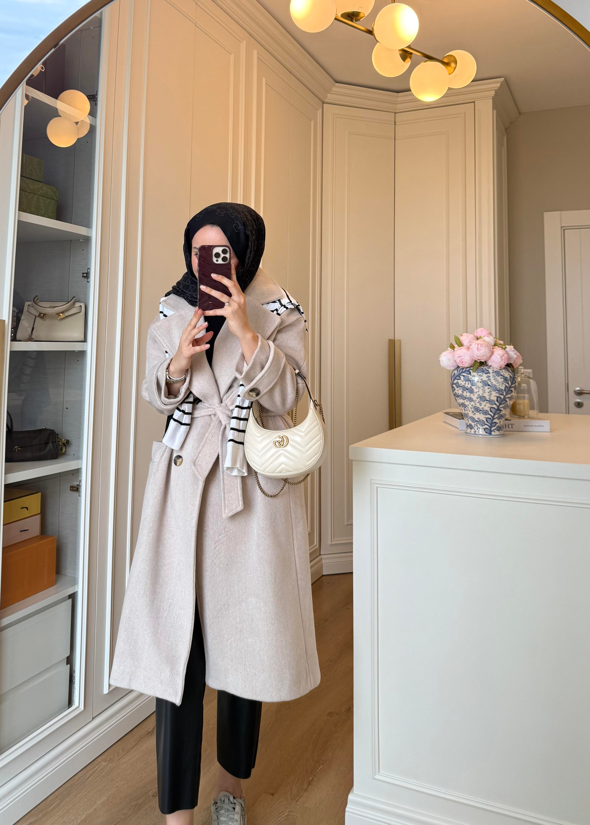 Premium Oversize Kaşe Kaban Taş