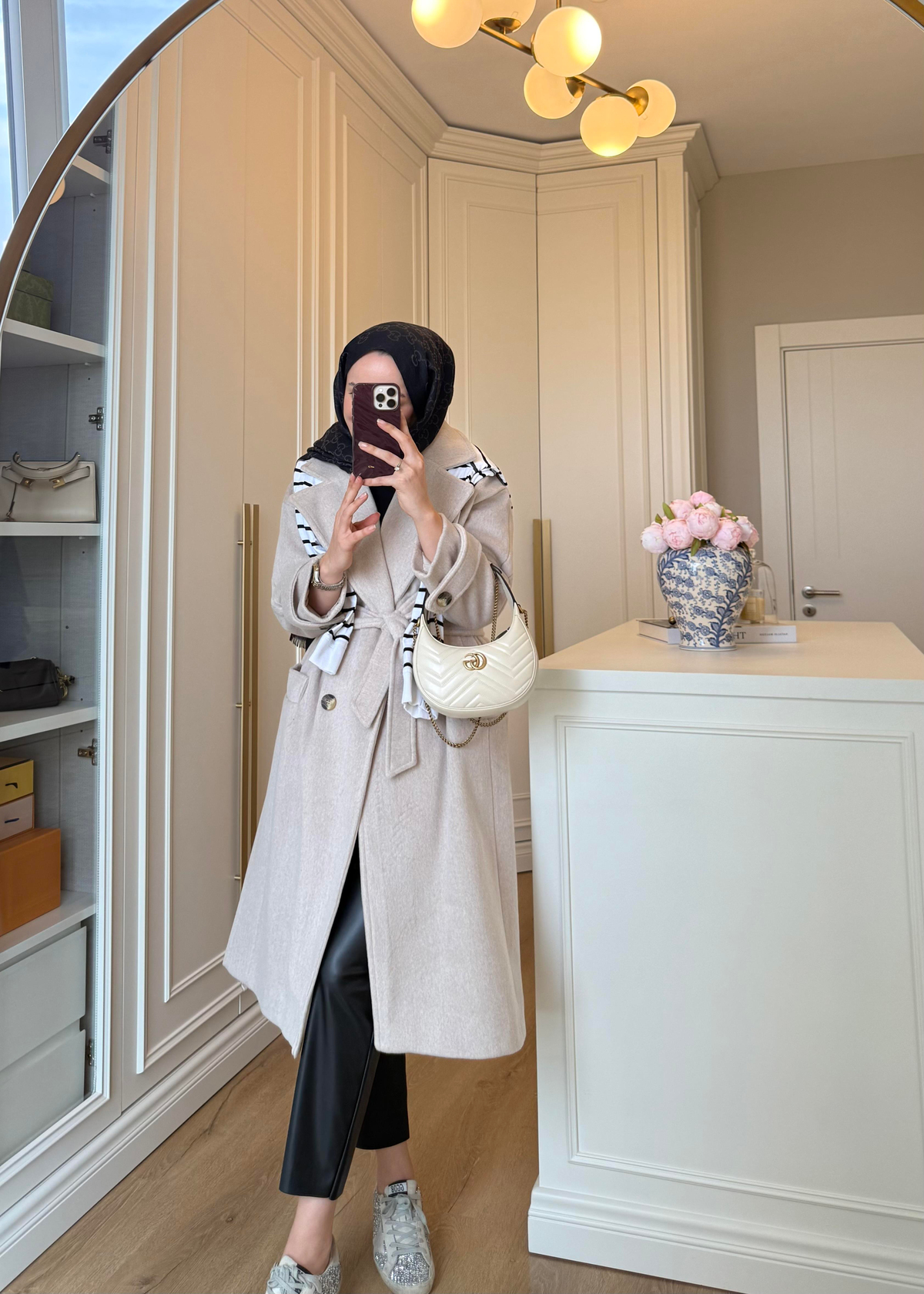 Premium Oversize Kaşe Kaban Taş