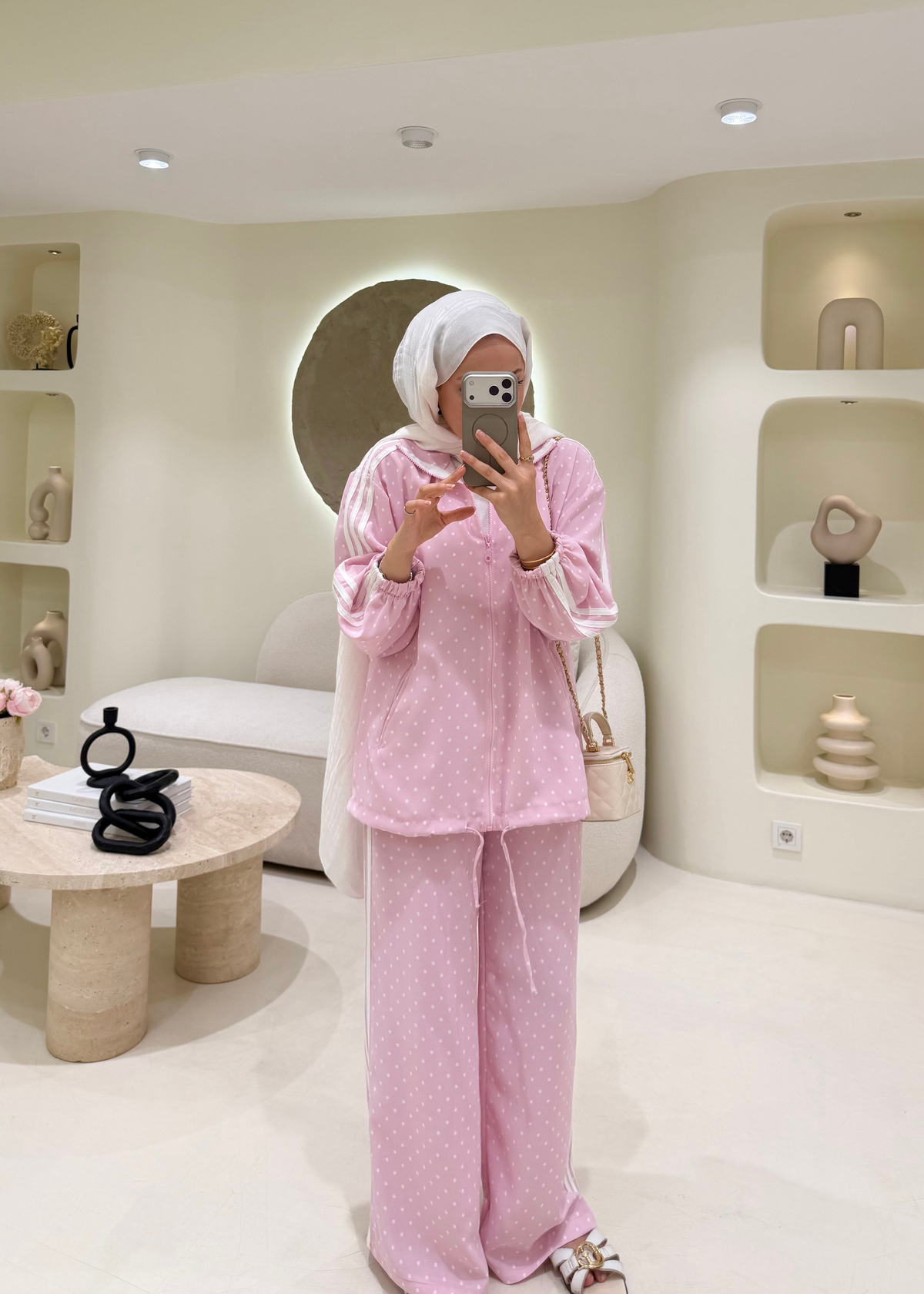 Puantiyeli Muadil Takım Pembe