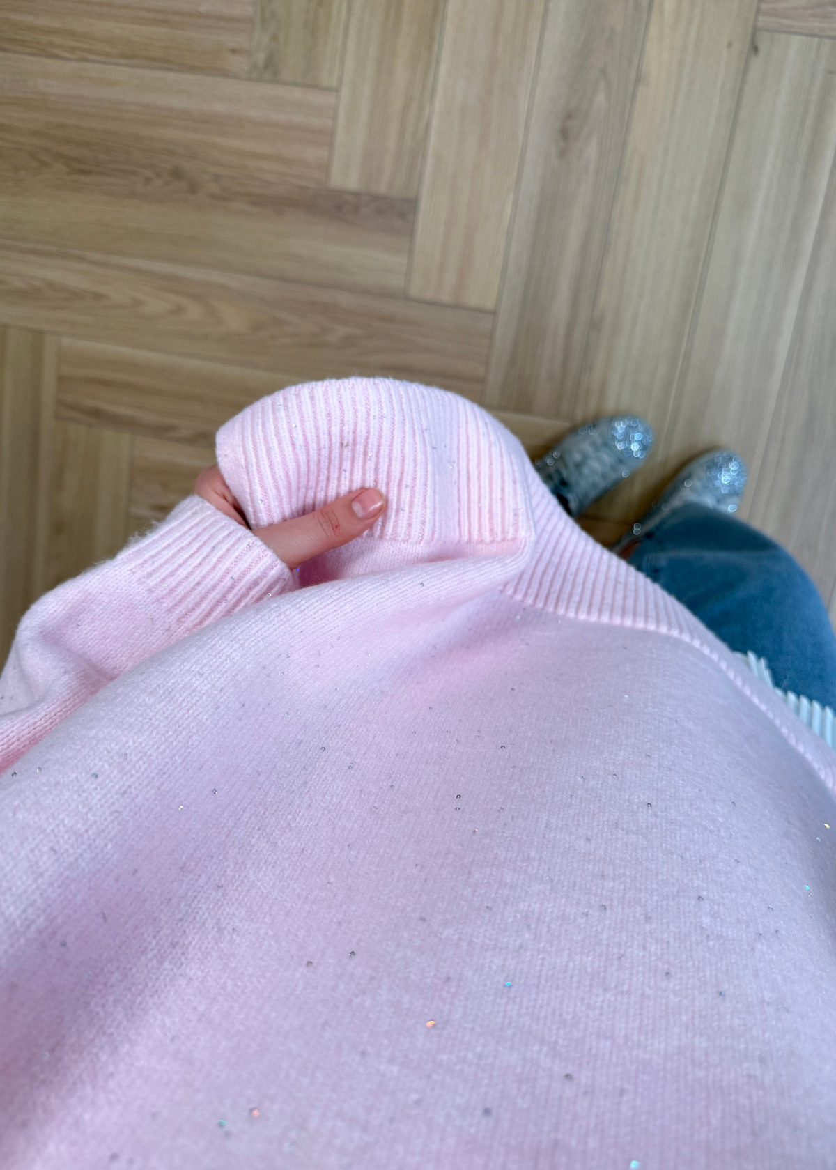 Pullu Triko Kazak Pembe