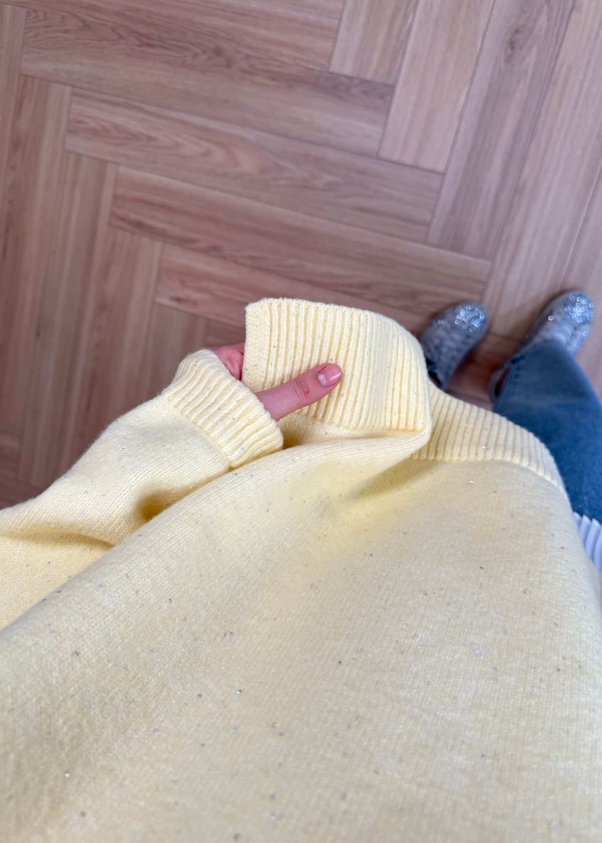 Pullu Triko Kazak Sarı