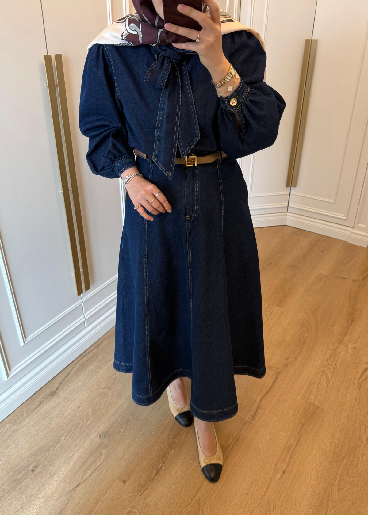 Ravel Premium Etekli Denim Takım