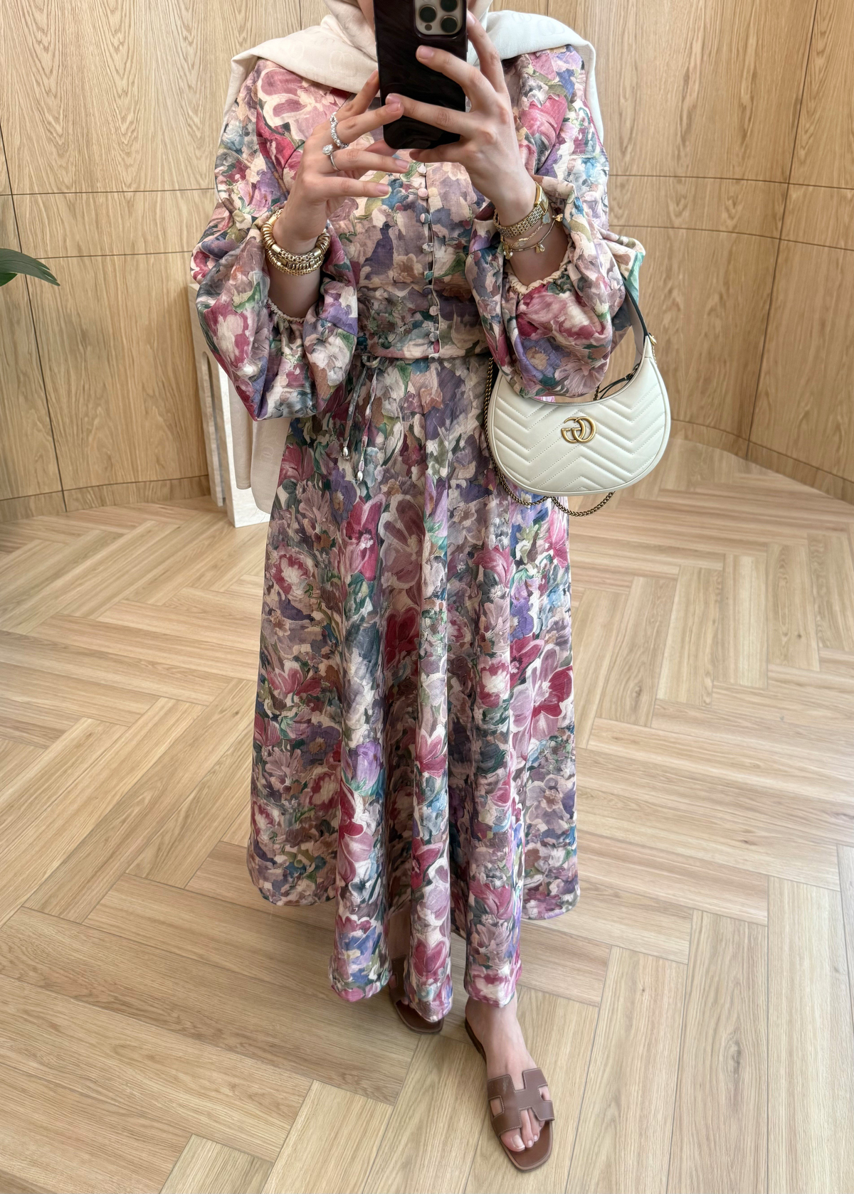 Rose Keten Elbise