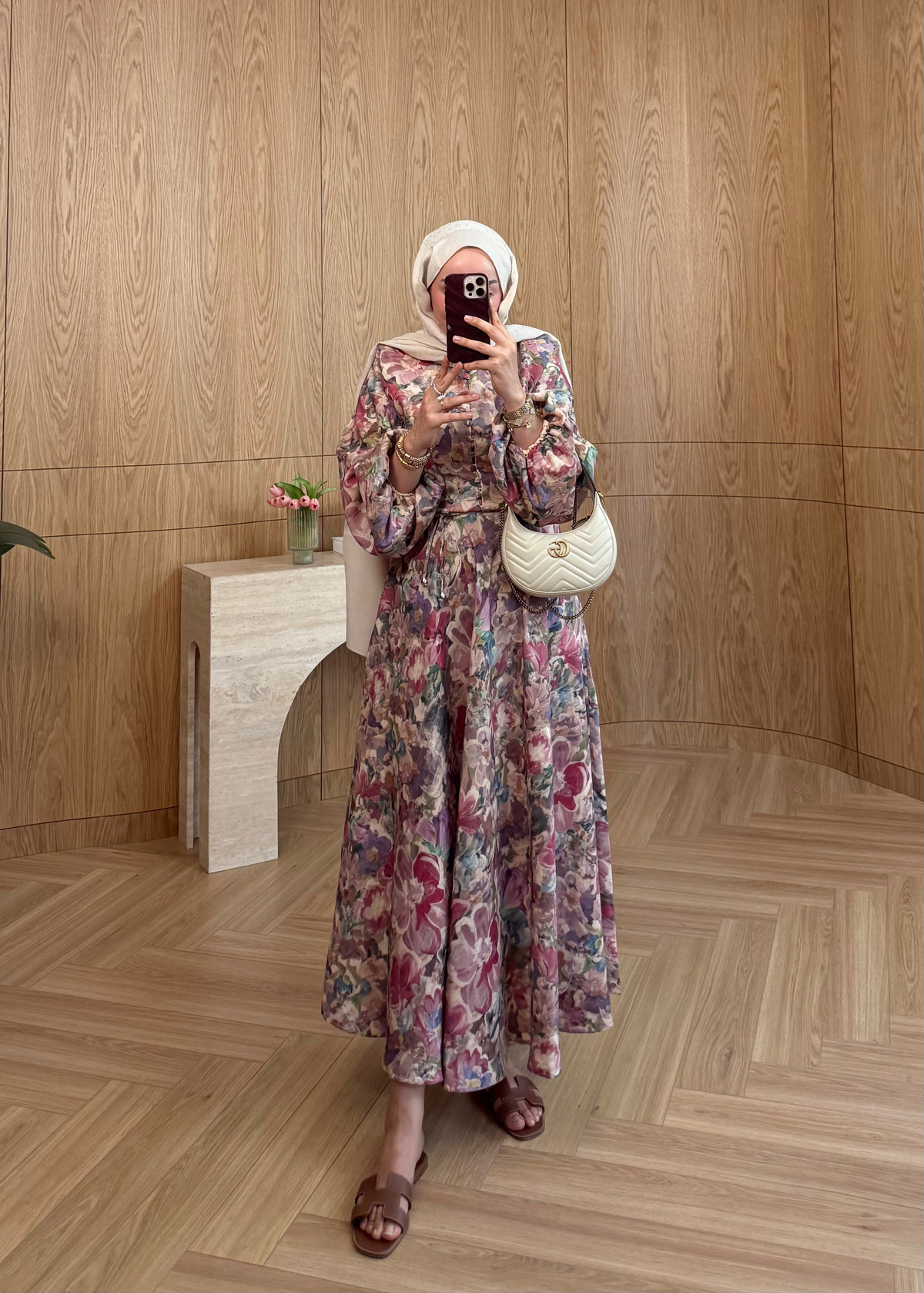 Rose Keten Elbise
