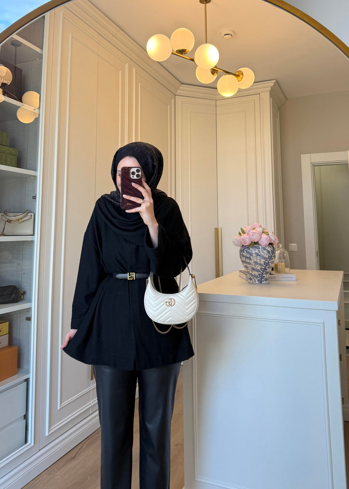 Şal Kapama Detaylı Hırka Siyah