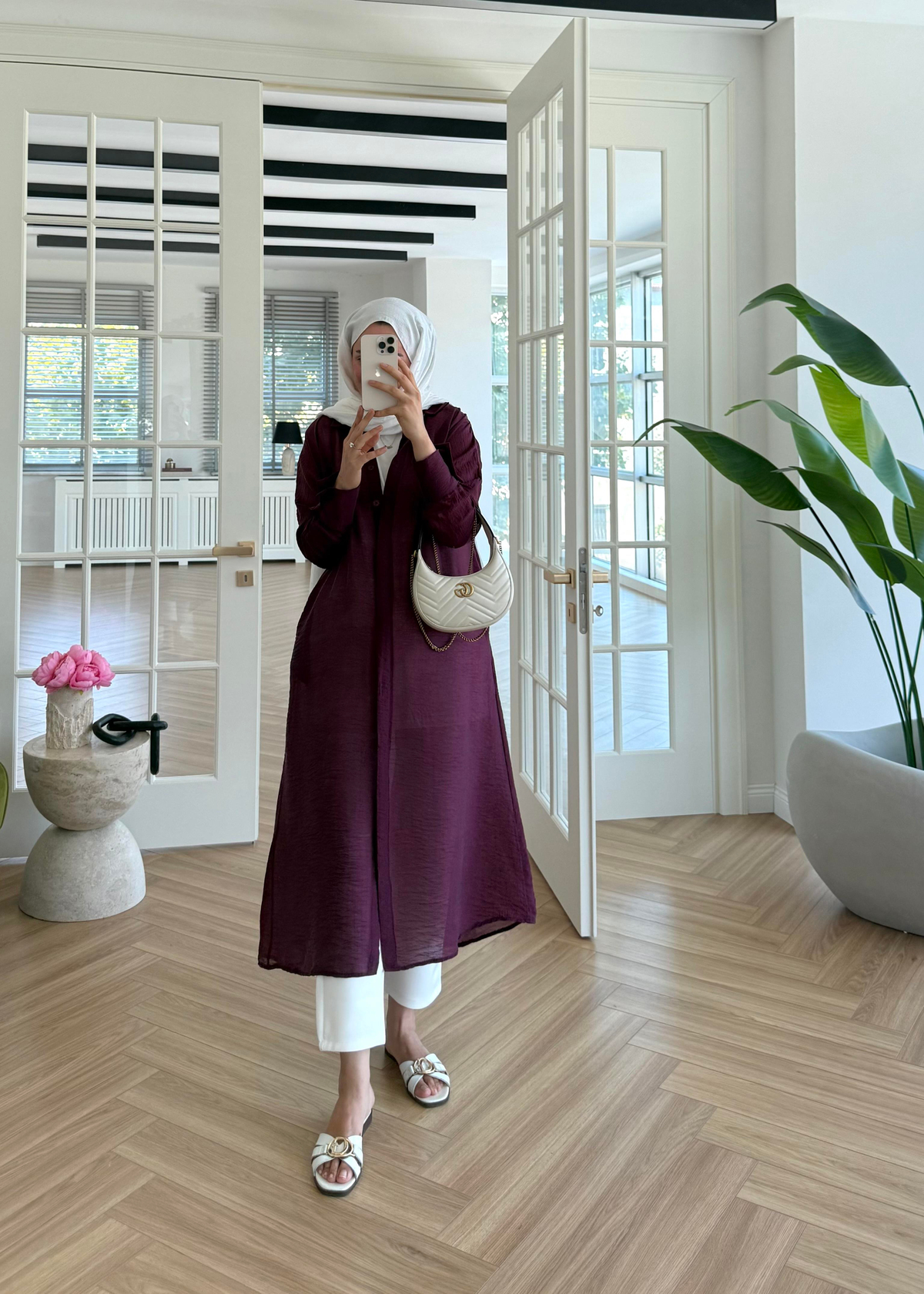 Sissy Gömlek Mürdüm 