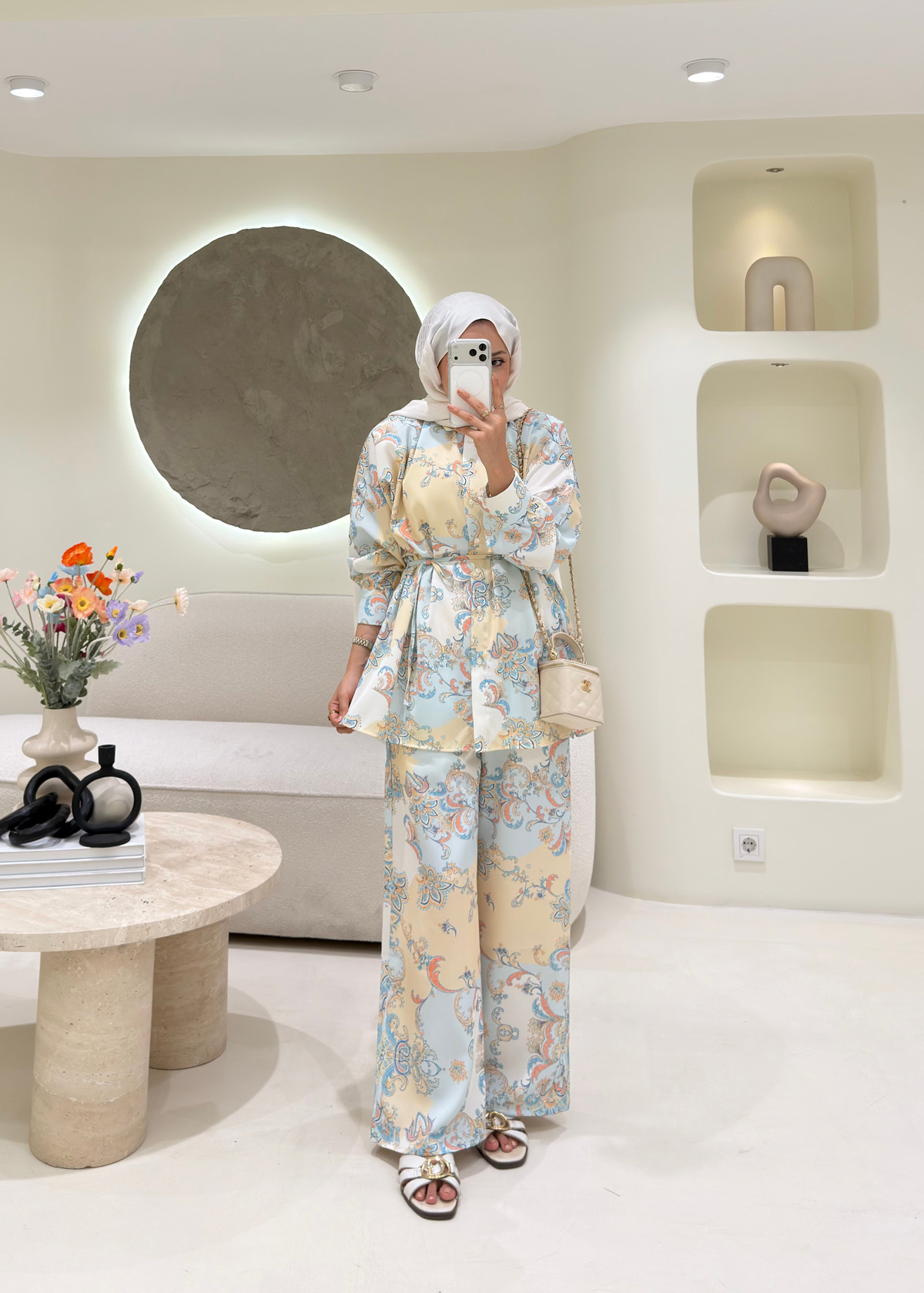 Sofia Desenli Takım Sarı