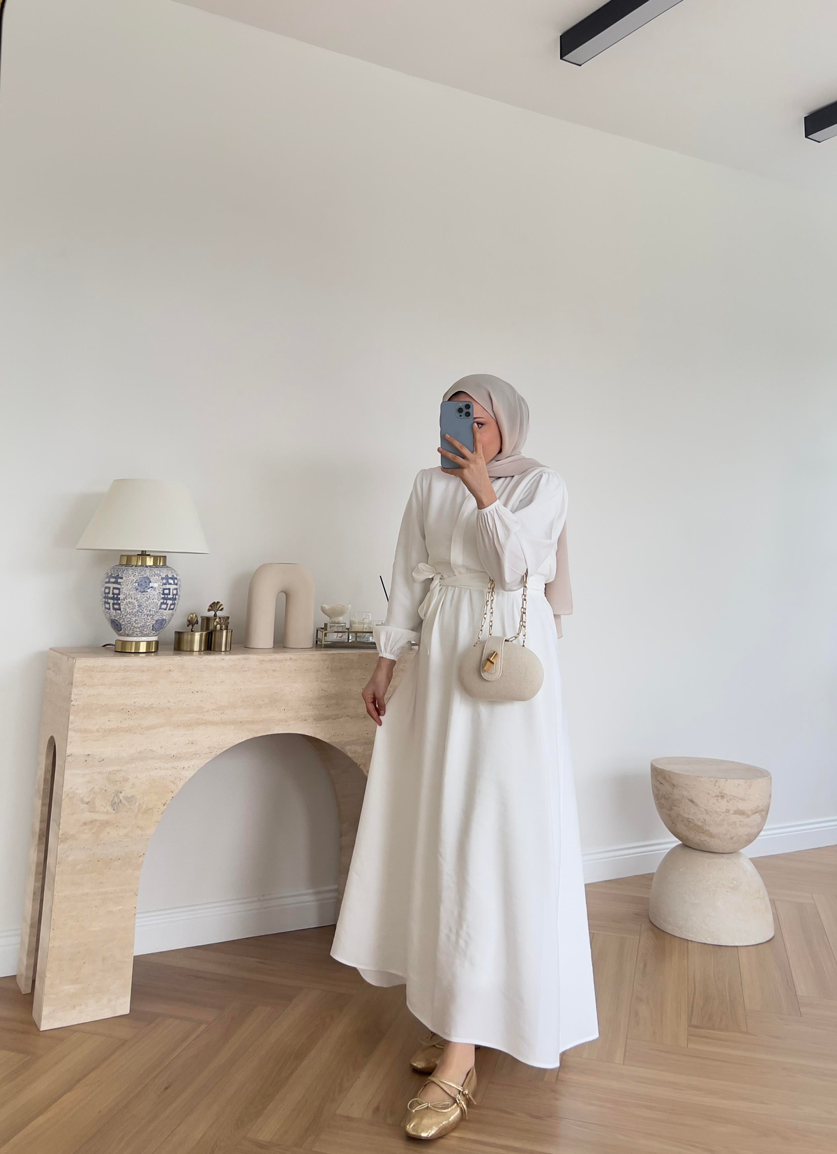 Tensel Comfy Elbise Beyaz
