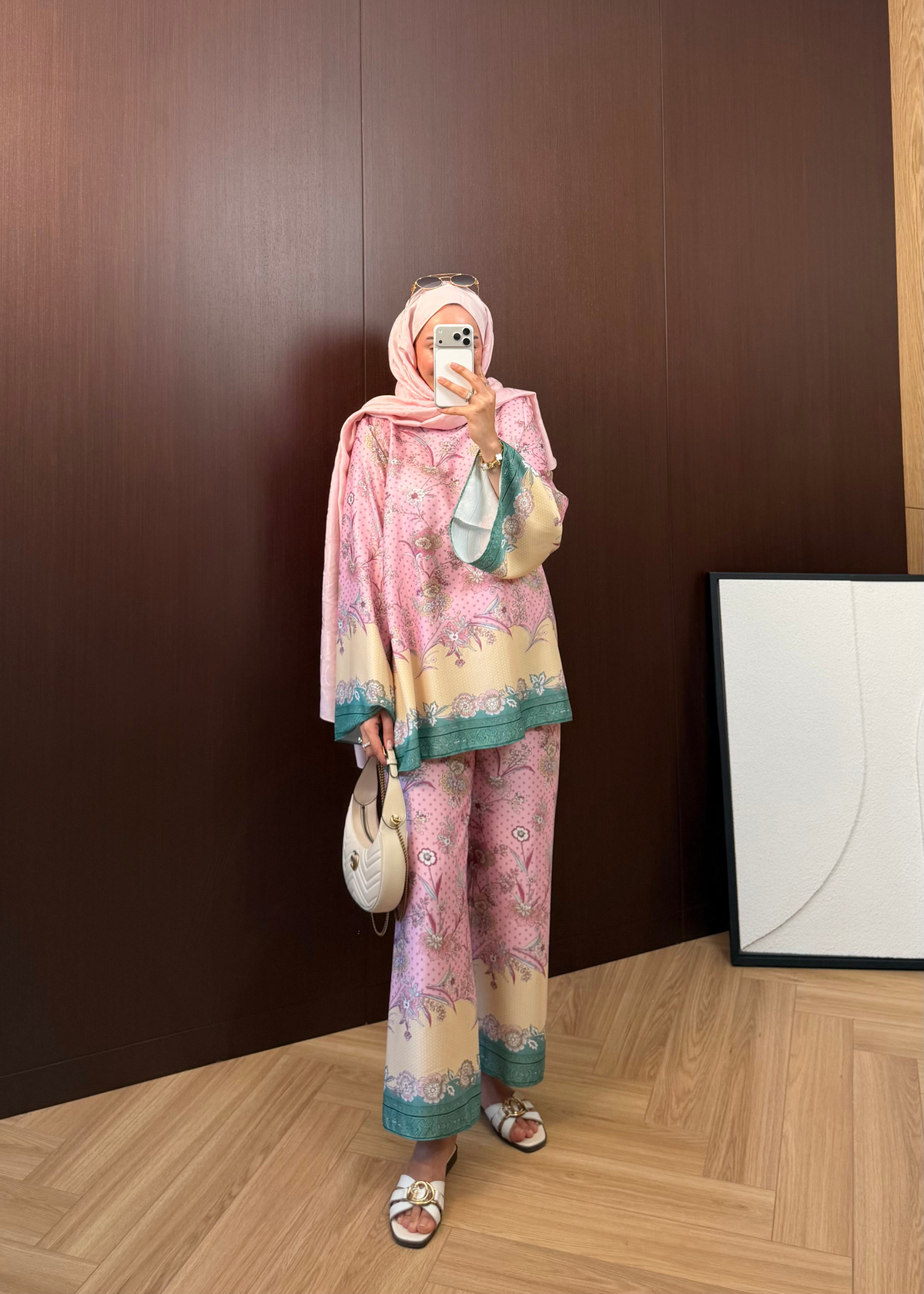 Hawai Pantolon Takım Pembe 