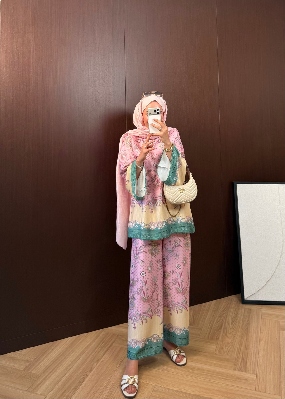 Hawai Pantolon Takım Pembe 