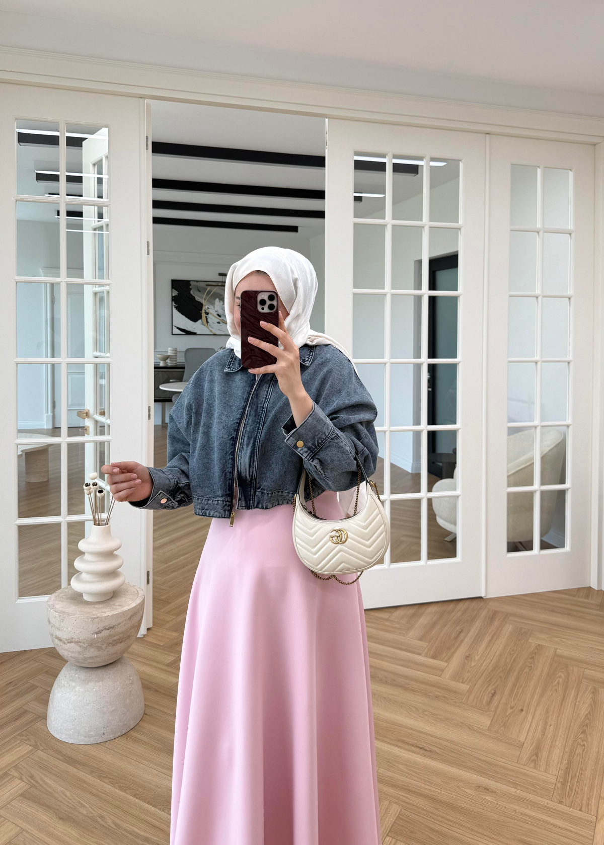 Yarasa Kol Denim Ceket