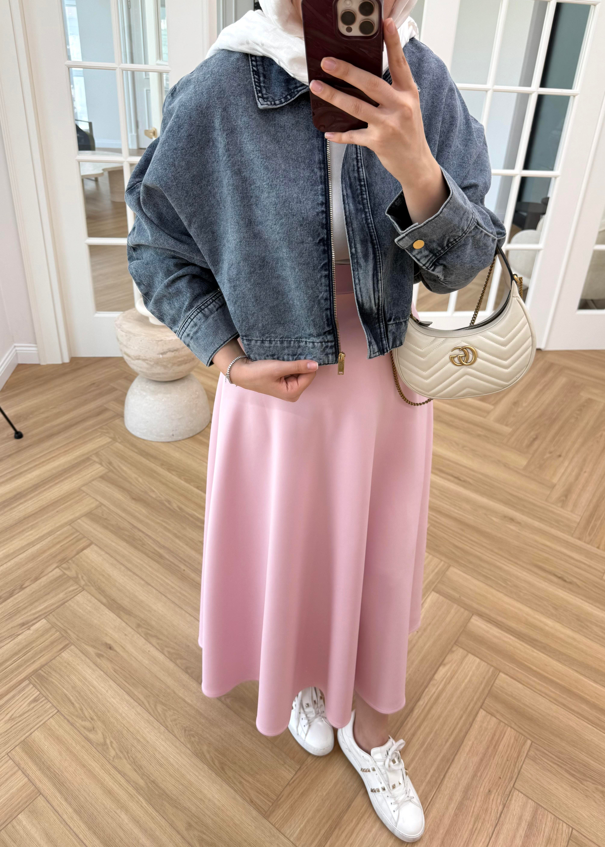 Yarasa Kol Denim Ceket