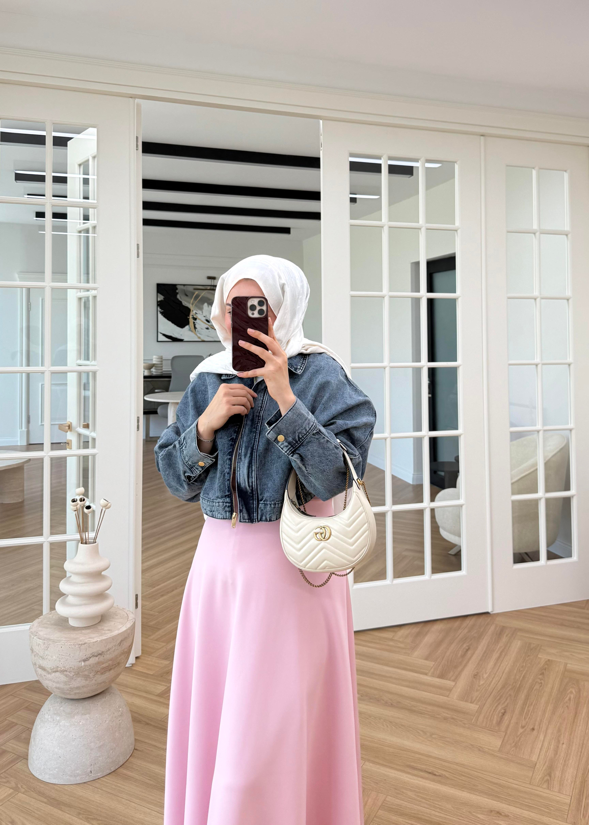 Yarasa Kol Denim Ceket