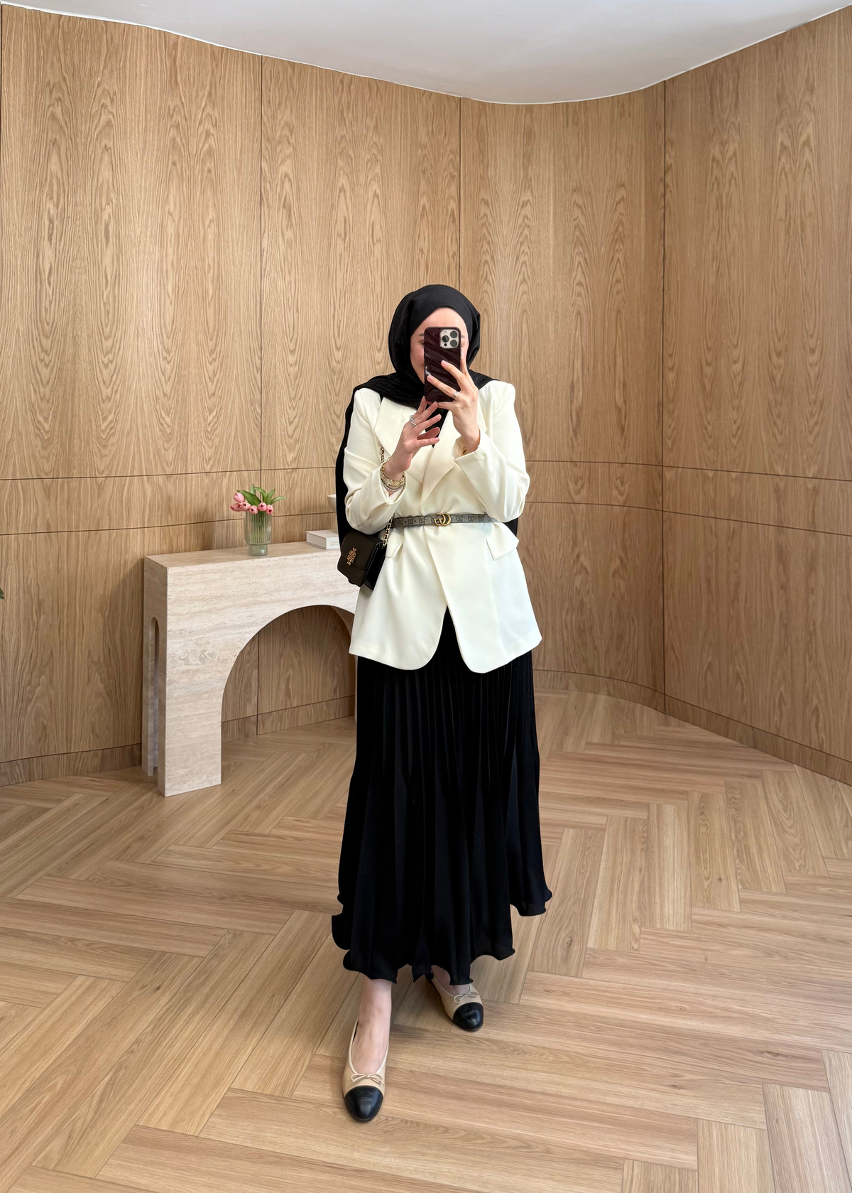 ZR Model Tek Düğmeli Blazer Ekru