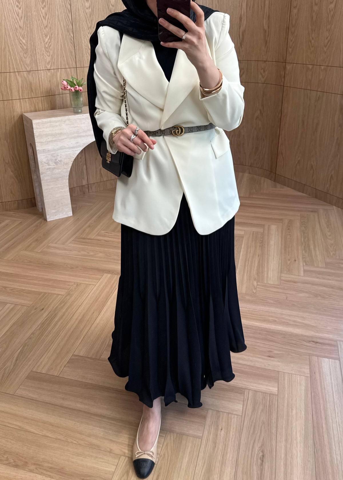 ZR Model Tek Düğmeli Blazer Ekru