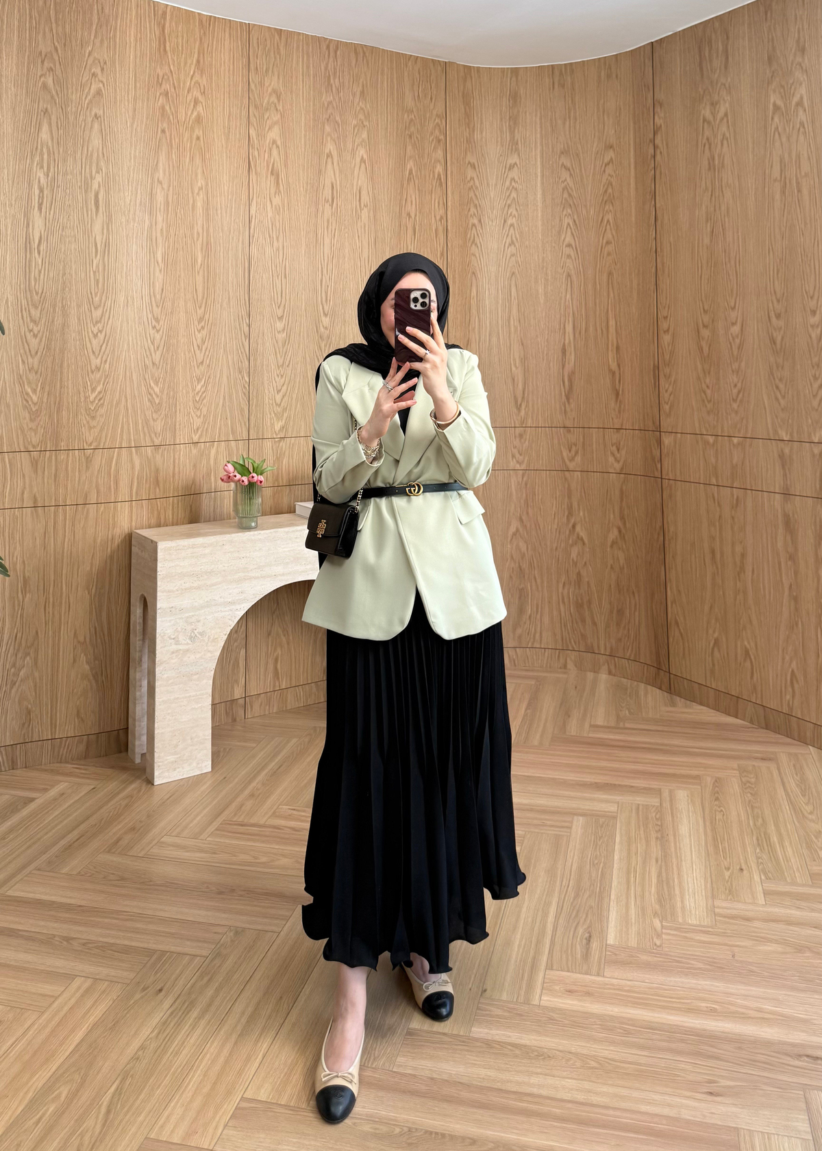 ZR Model Tek Düğmeli Blazer Mint