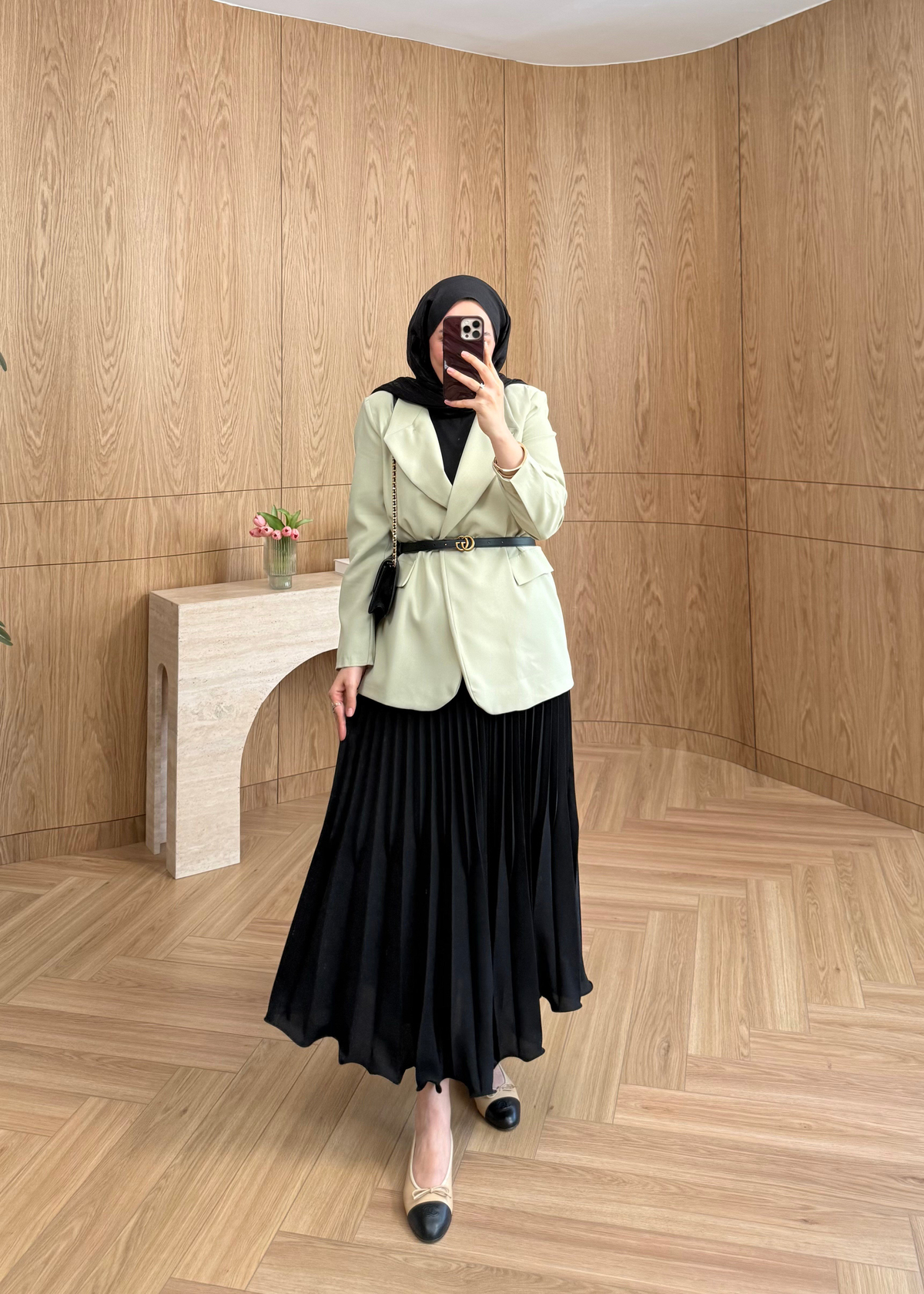 ZR Model Tek Düğmeli Blazer Mint