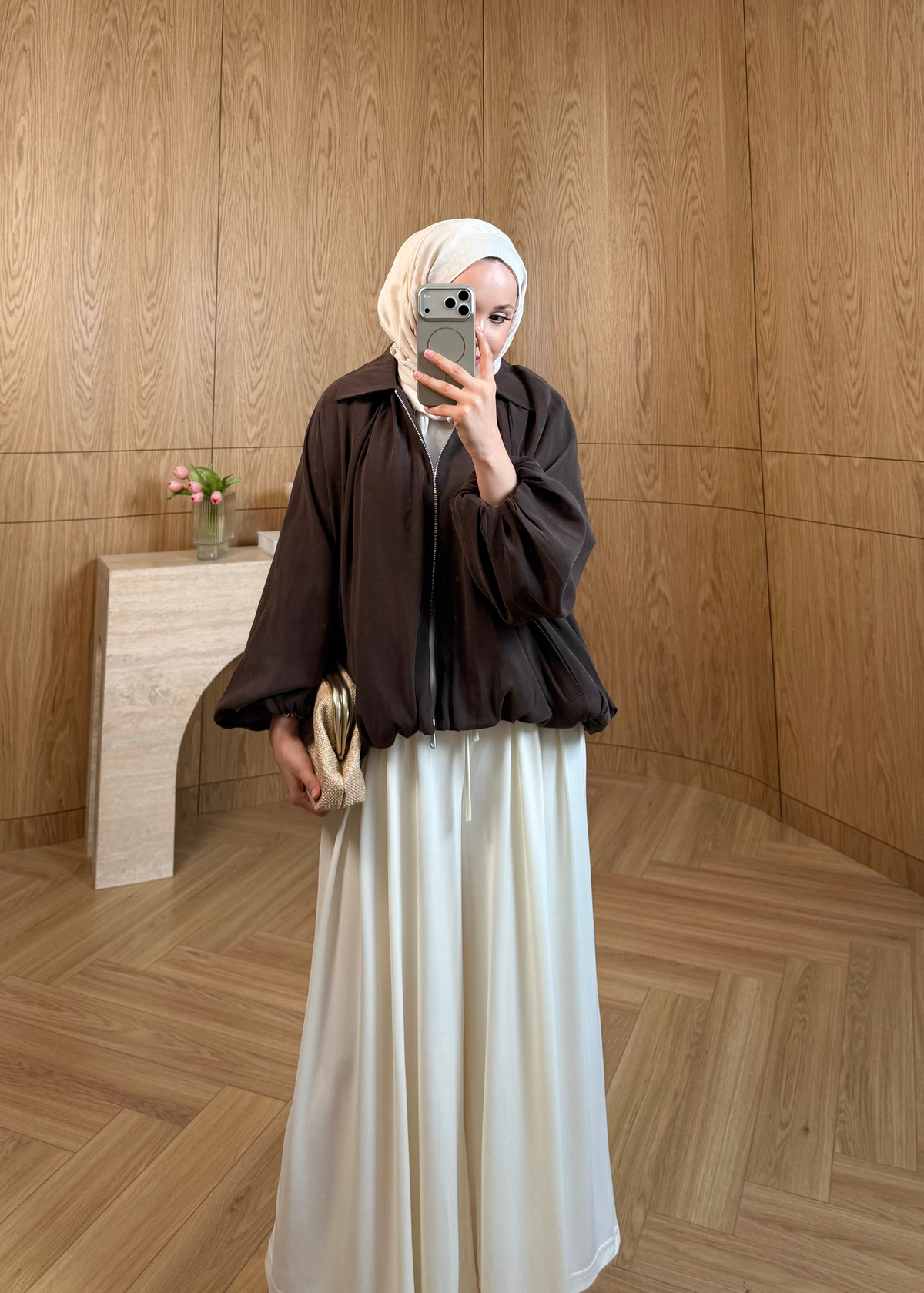ZR Muadil Bomber Ceket Kahverengi