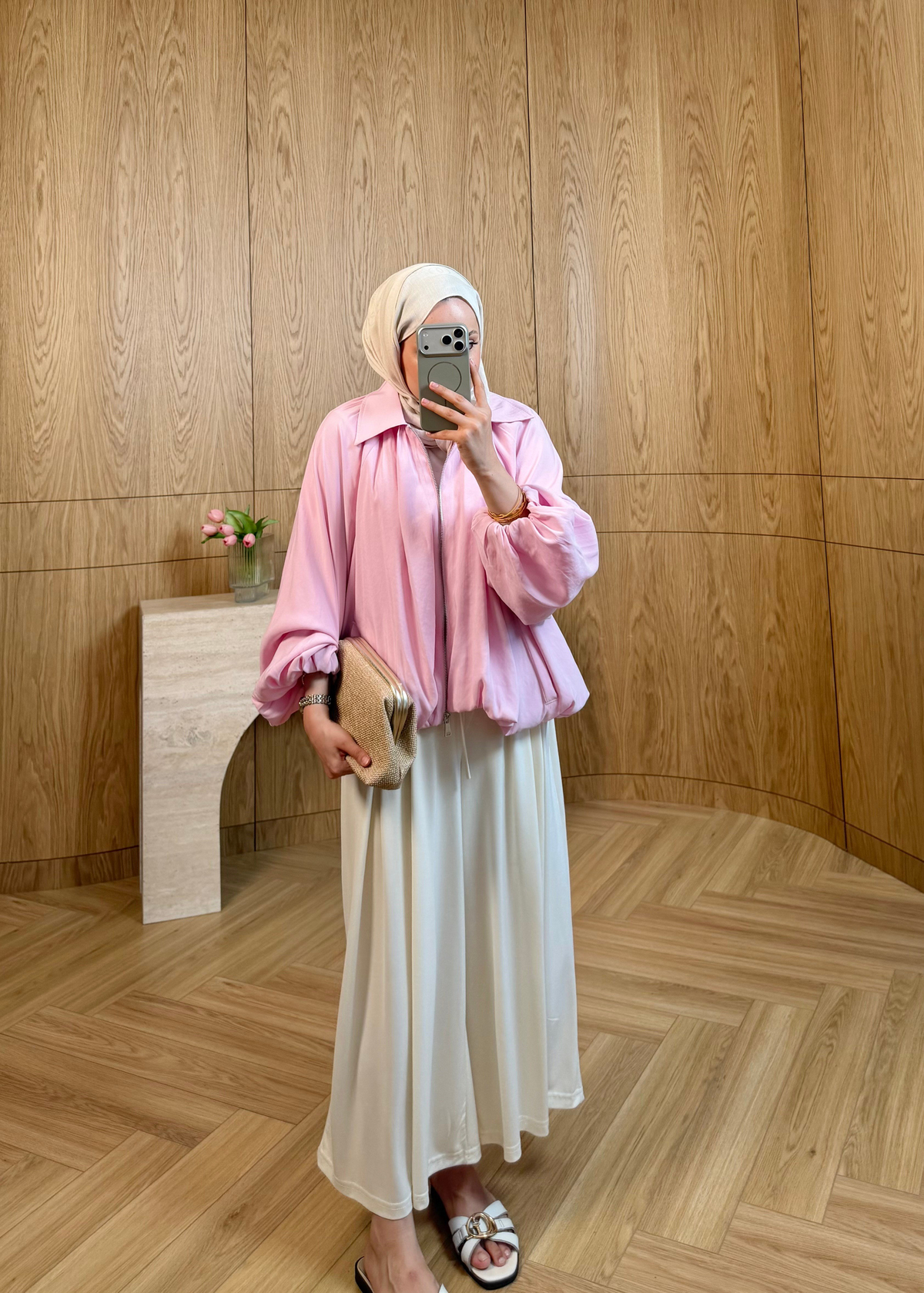 ZR Muadil Bomber Ceket Pembe