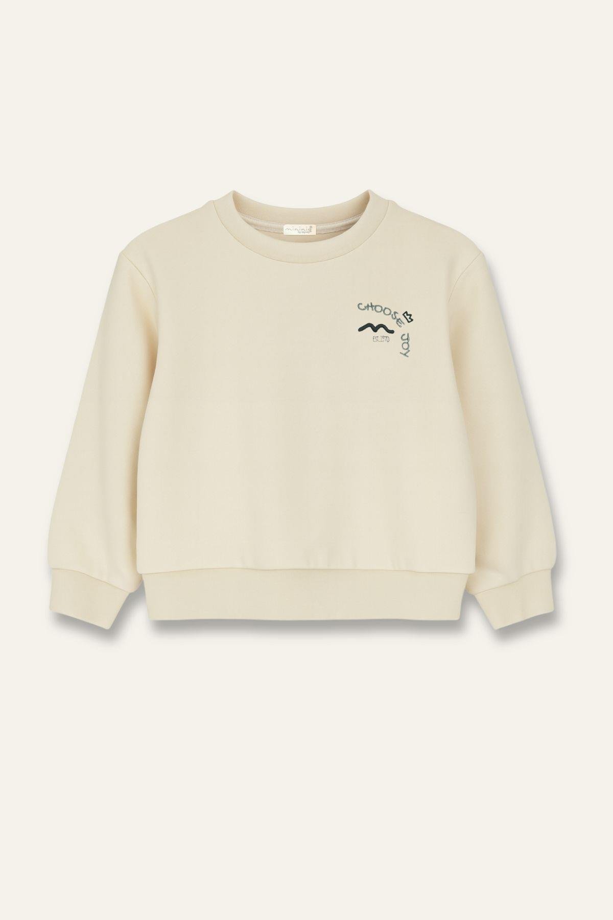 Erkek Bebek Sweatshirt ve Pantolon Takım - Haki