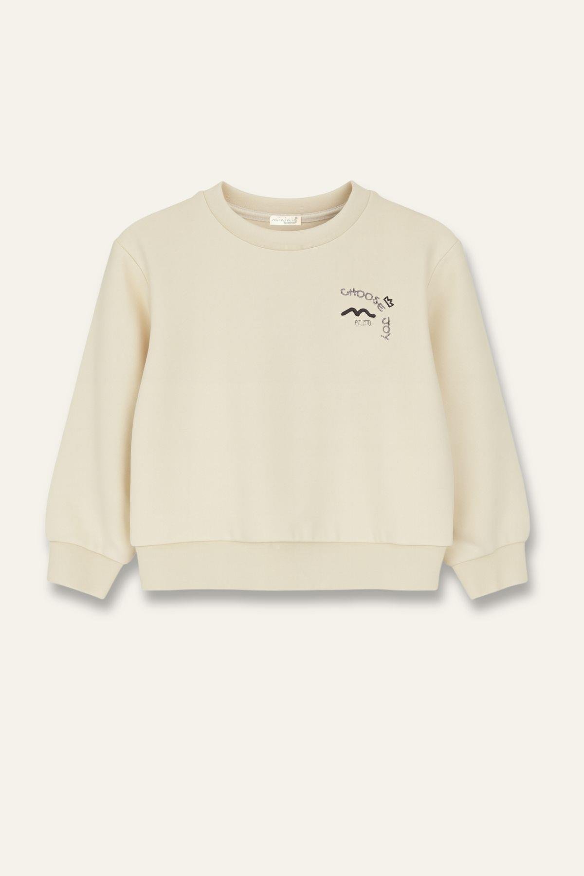 Erkek Bebek Sweatshirt ve Pantolon Takım - Kahve