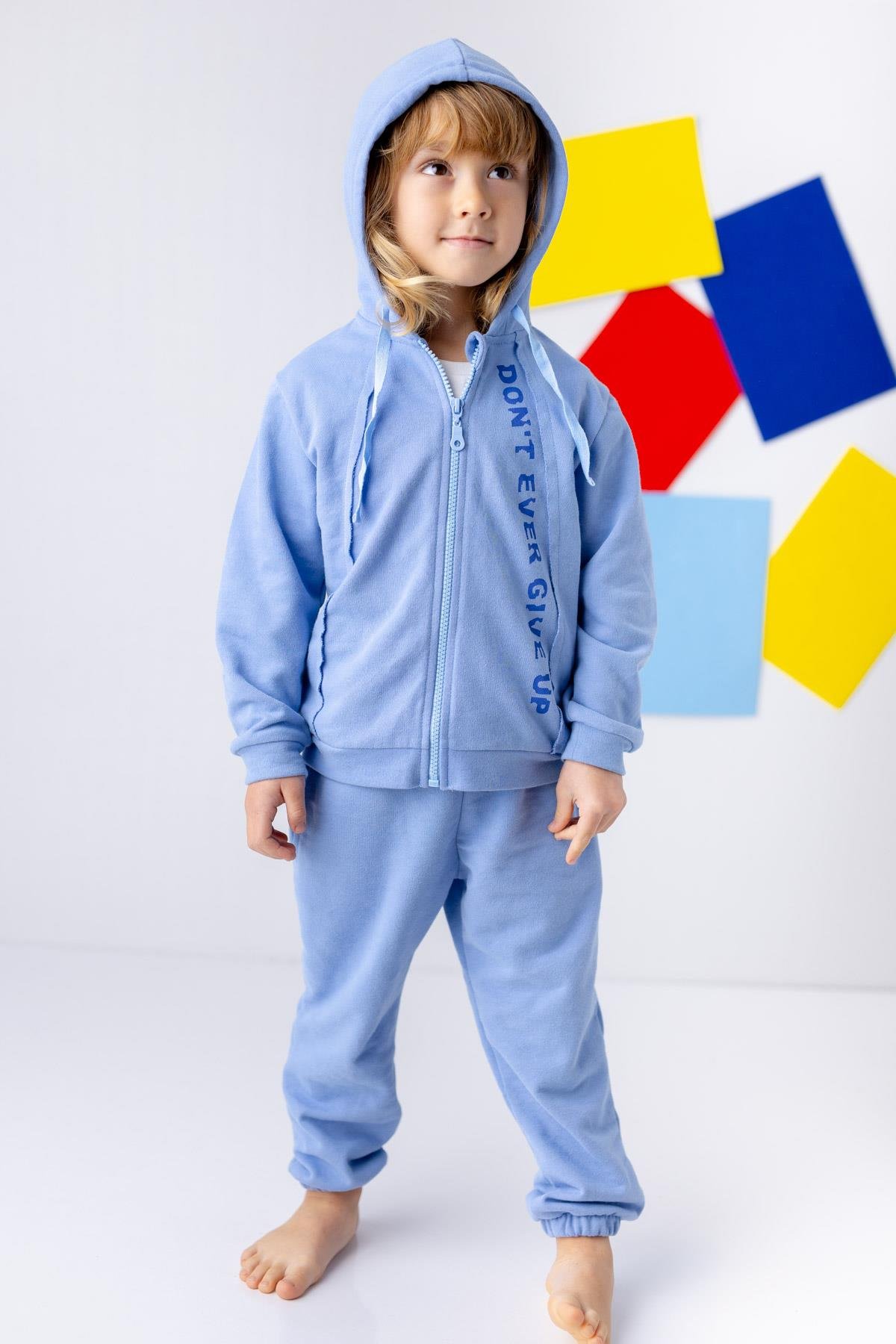 Erkek Çocuk Fermuarlı Eşofman Takımı