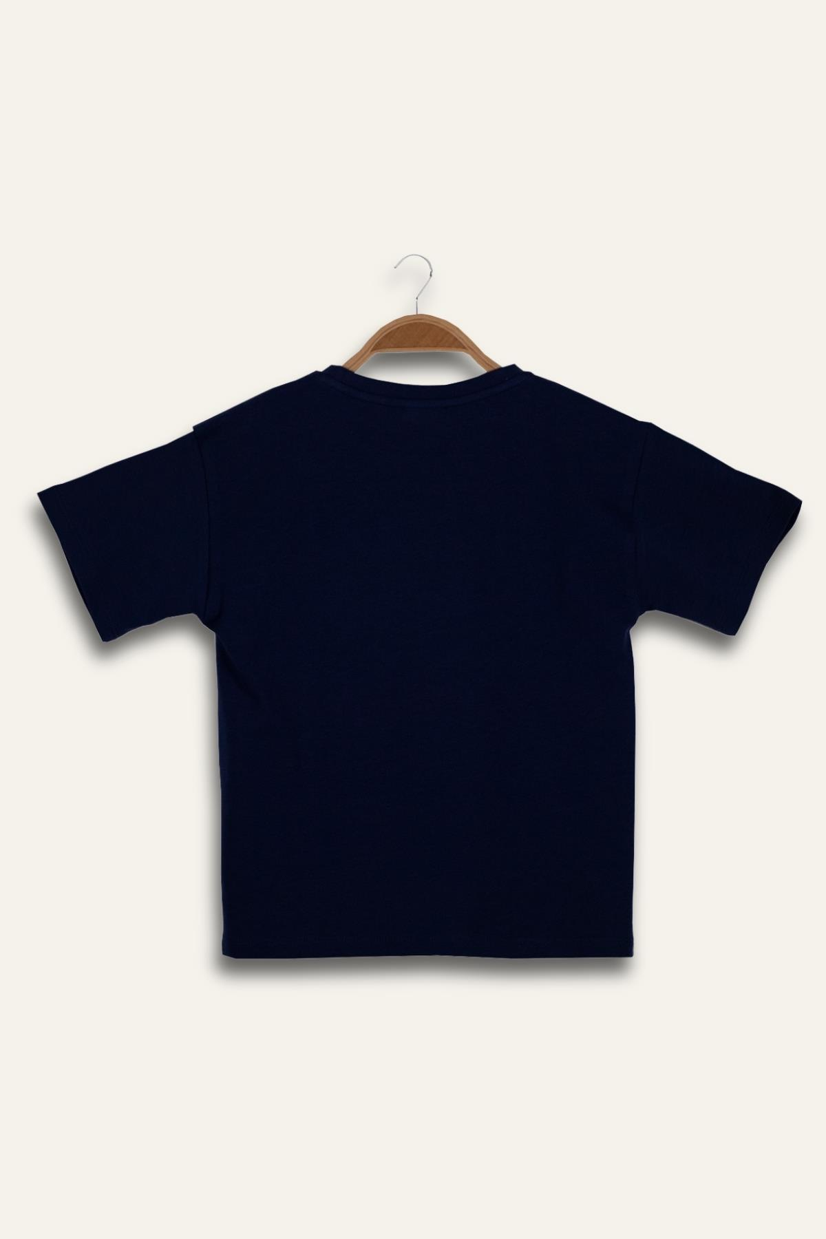 Erkek Çoçuk Future Baskılı T-Shirt - Lacivert