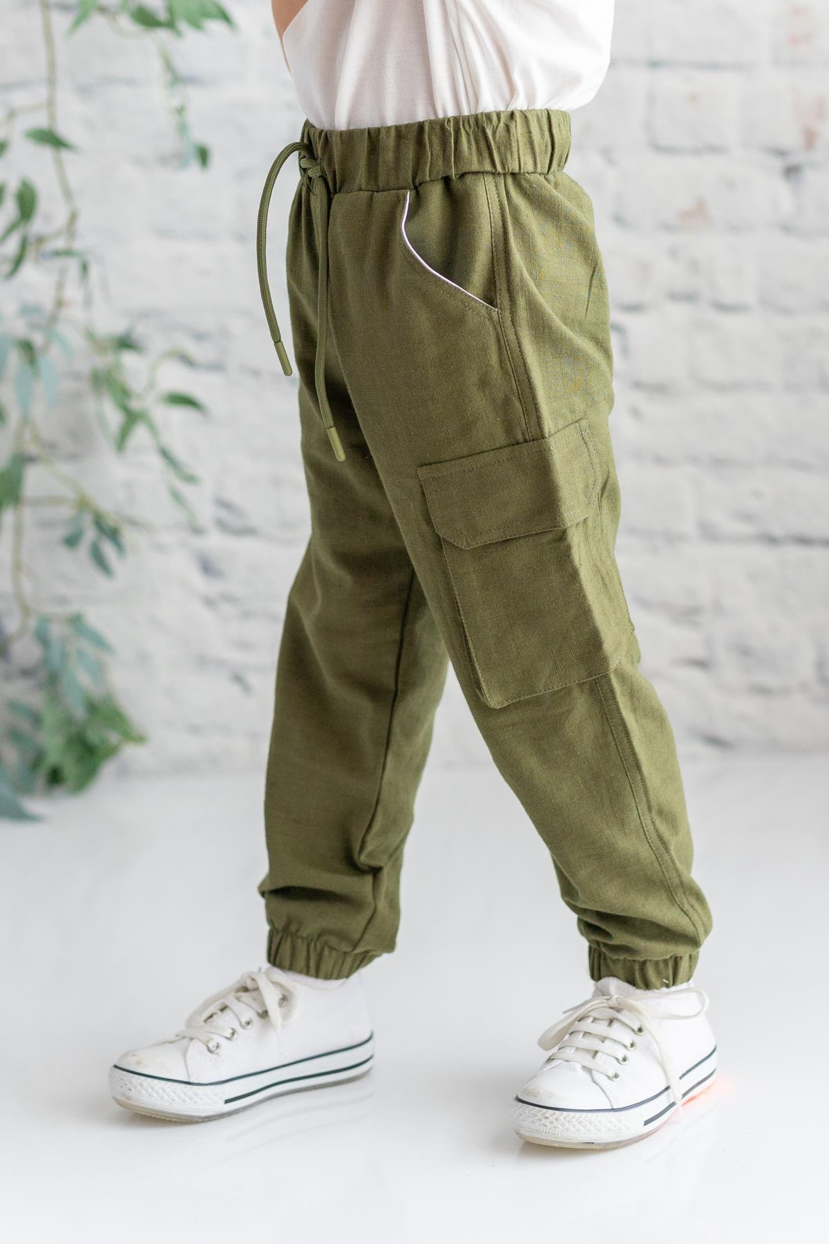 Erkek Çocuk Kargo Cepli Jogger Pantolon