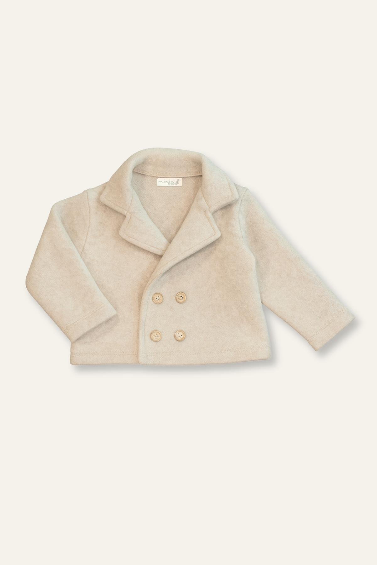 Erkek Çocuk Örme Ceket - Bej
