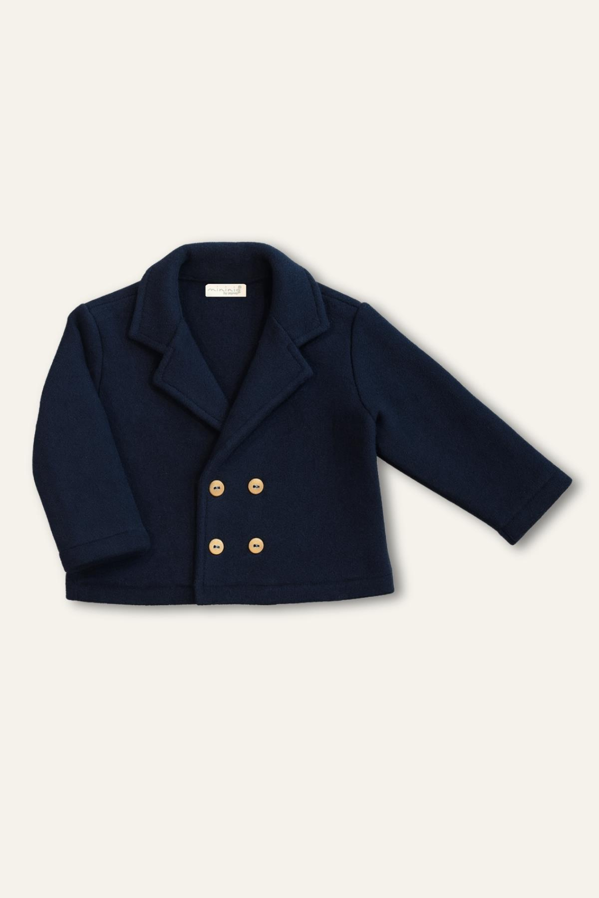 Erkek Çocuk Örme Ceket - Lacivert