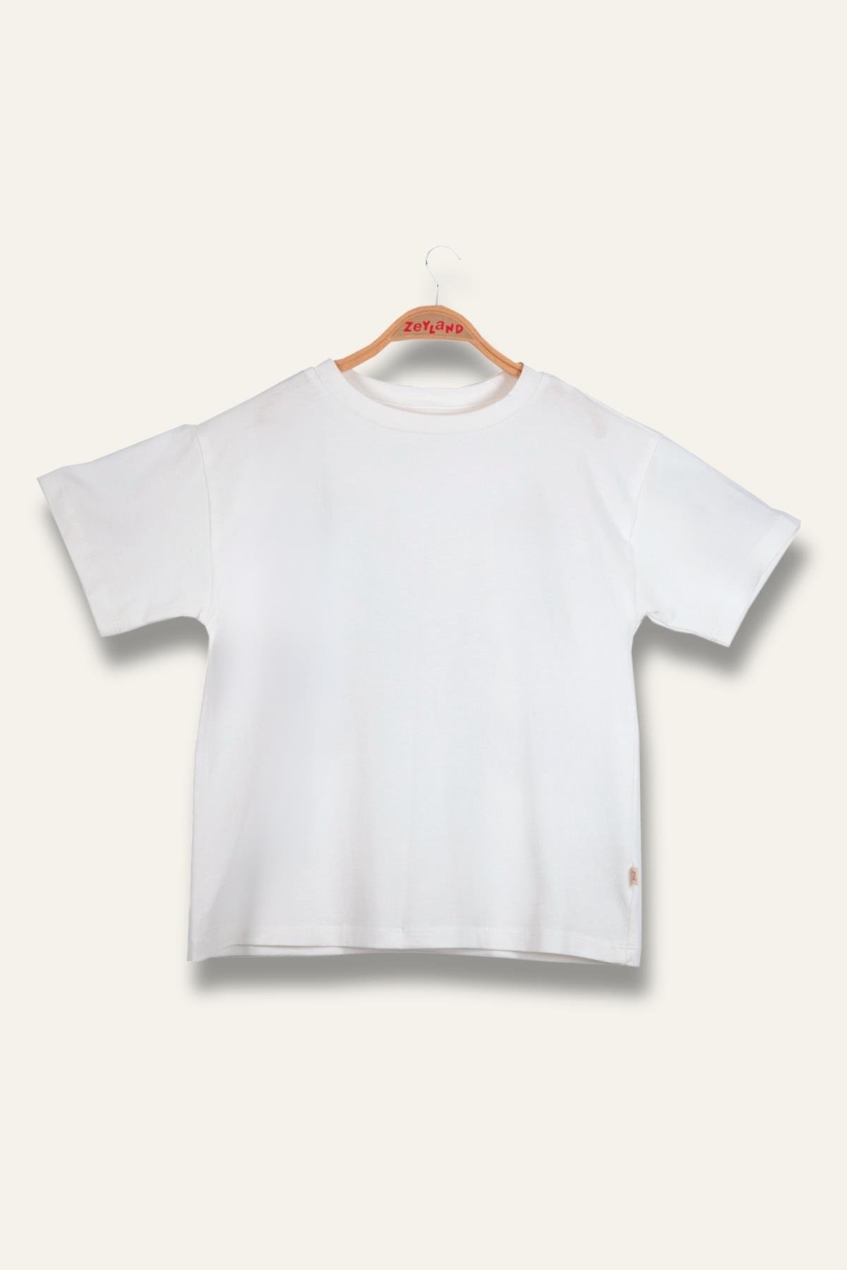 Erkek Çoçuk Sörf Baskılı T-Shirt - Ekru