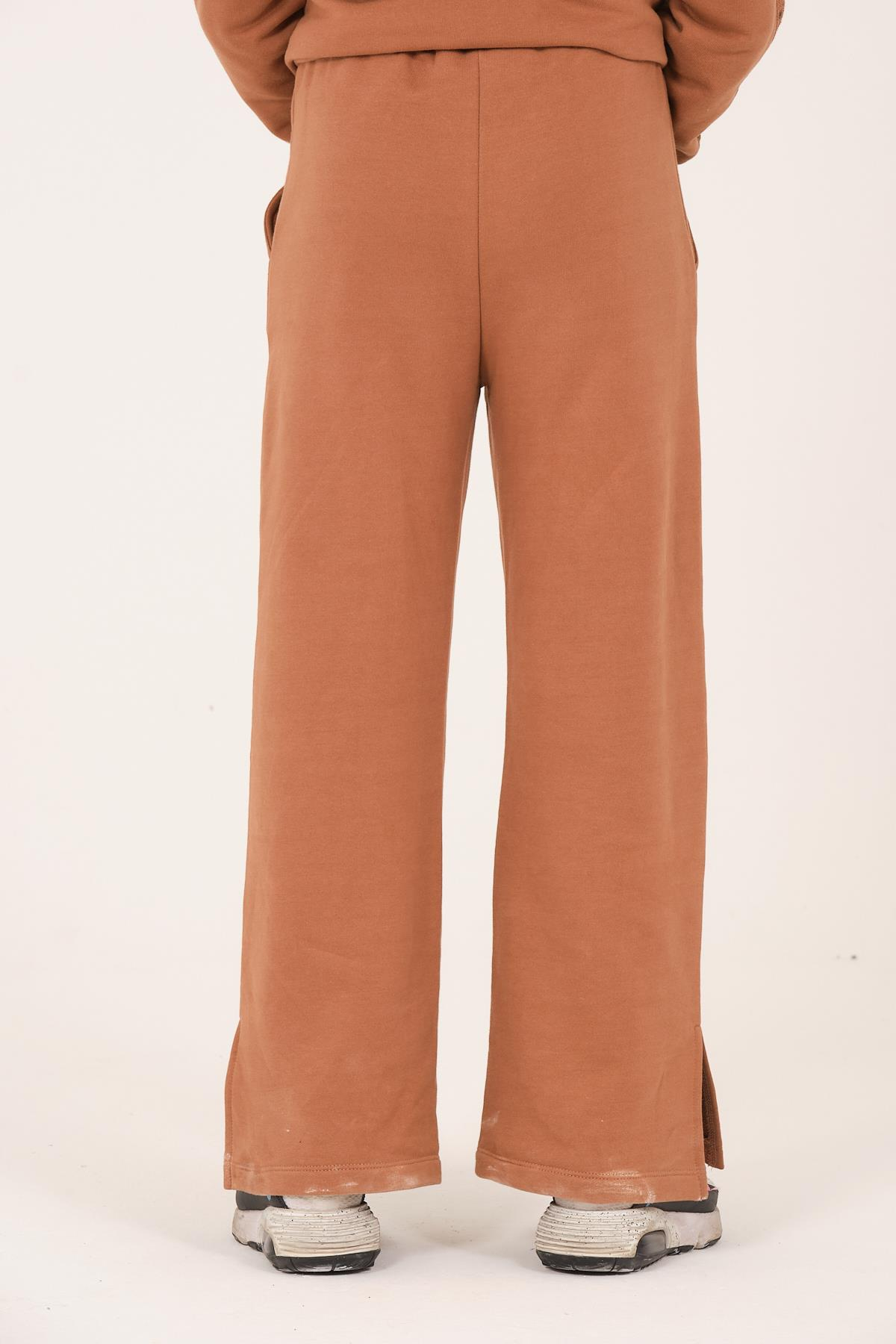 Genç Kız Çocuk Cepli Eşofman Altı - K Vizon