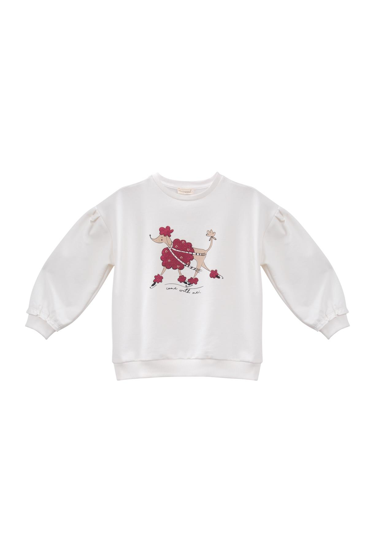 Kız Bebek Sim Baskılı Sweatshirt - Skasar