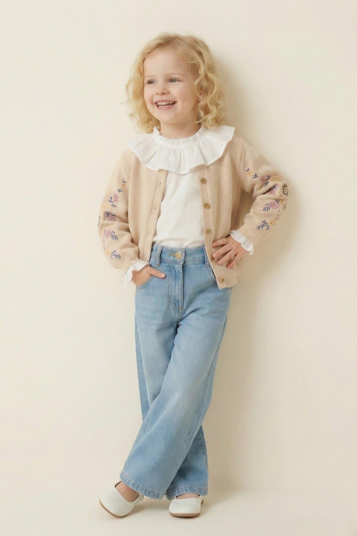 Kız Çocuk 3lü Takım  - Bej