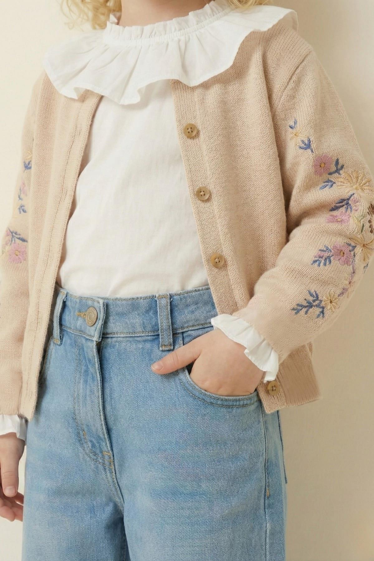 Kız Çocuk 3lü Takım  - Bej