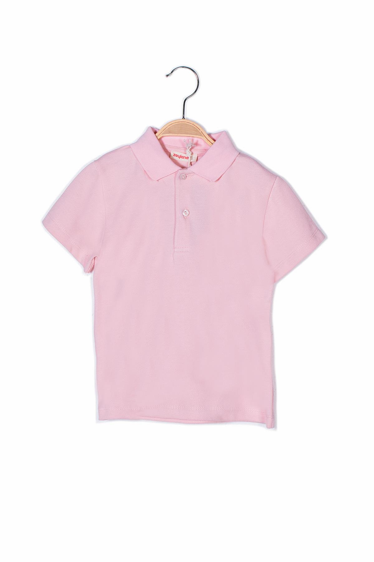 Unisex Çocuk Polo Yaka Kısa Kol T-shirt