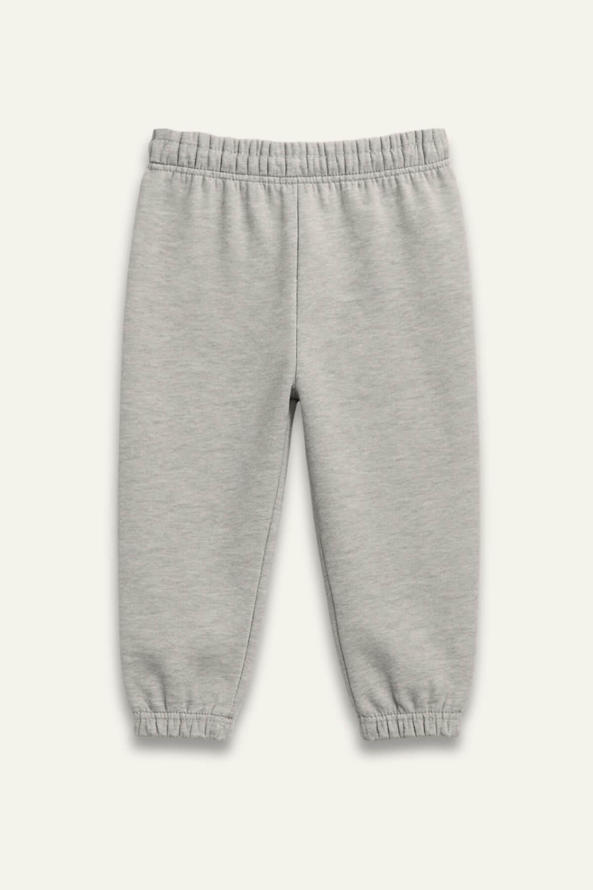 Unisex Bebek Basic Eşofman Altı - Gri