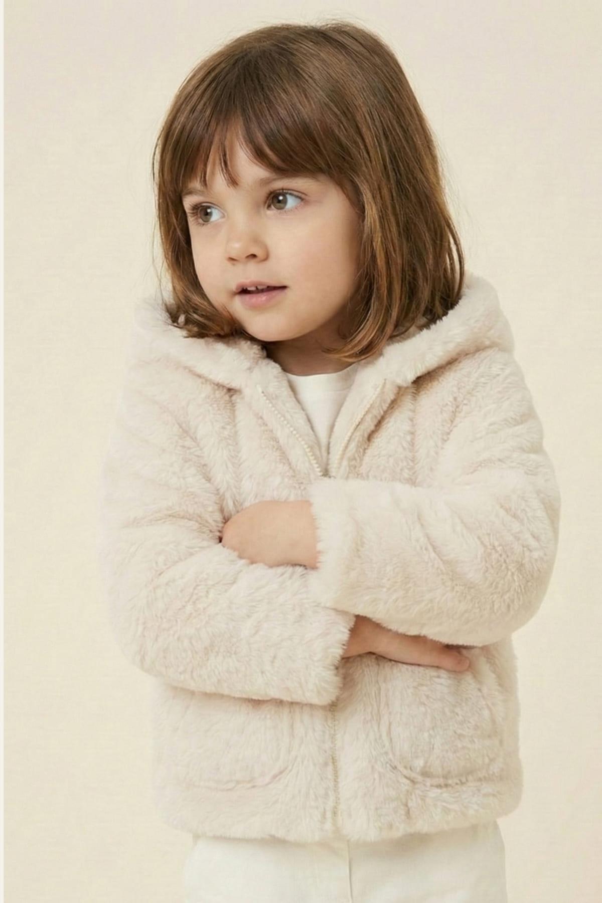 Unisex Bebek Çift Taraflı Kaban - Pembe