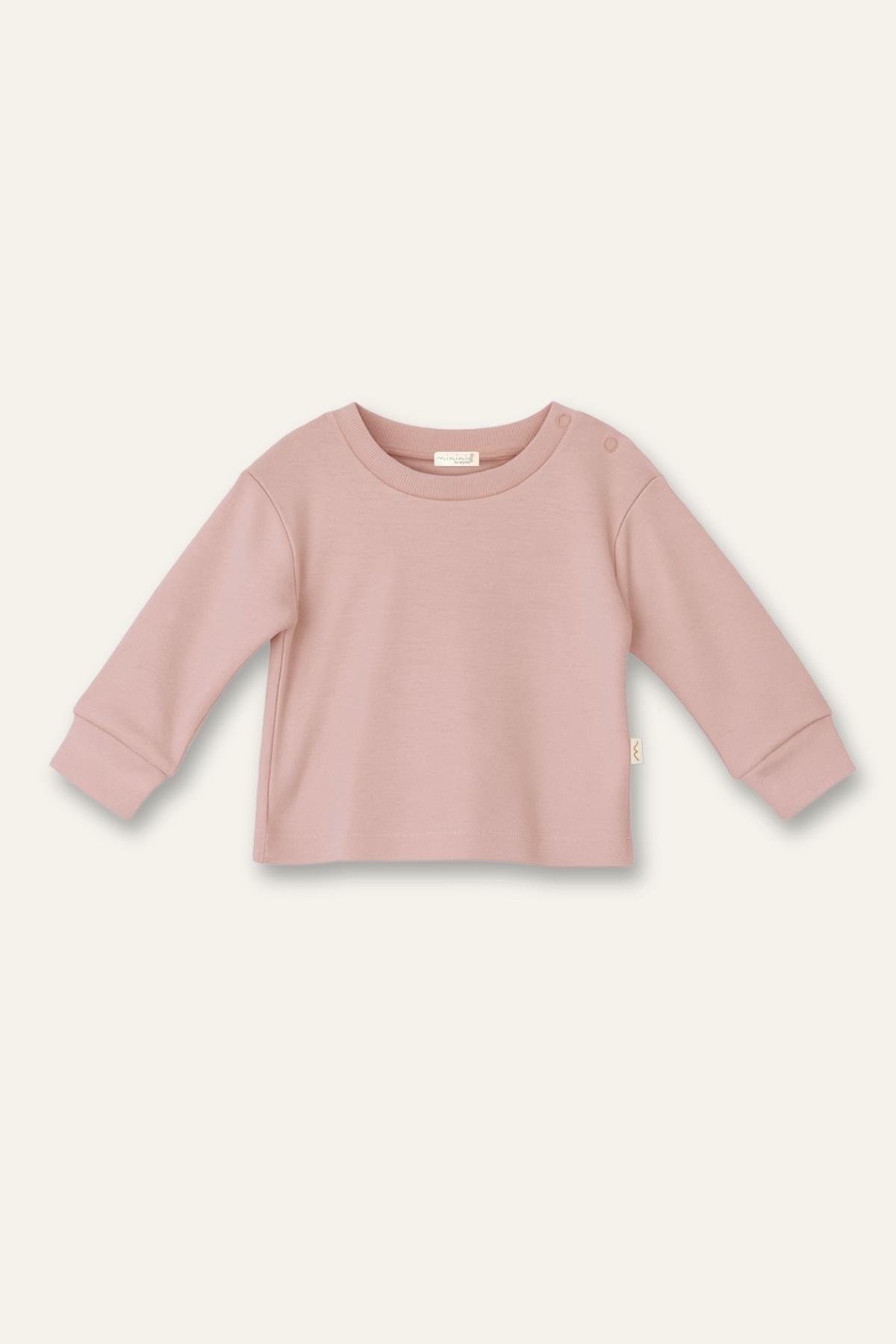 Unisex Bebek Organik İkili Takım - Pudra