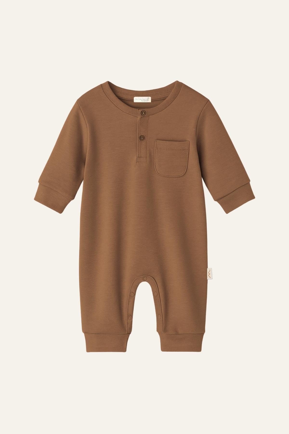 Unisex Bebek Organik Tulum - Bej