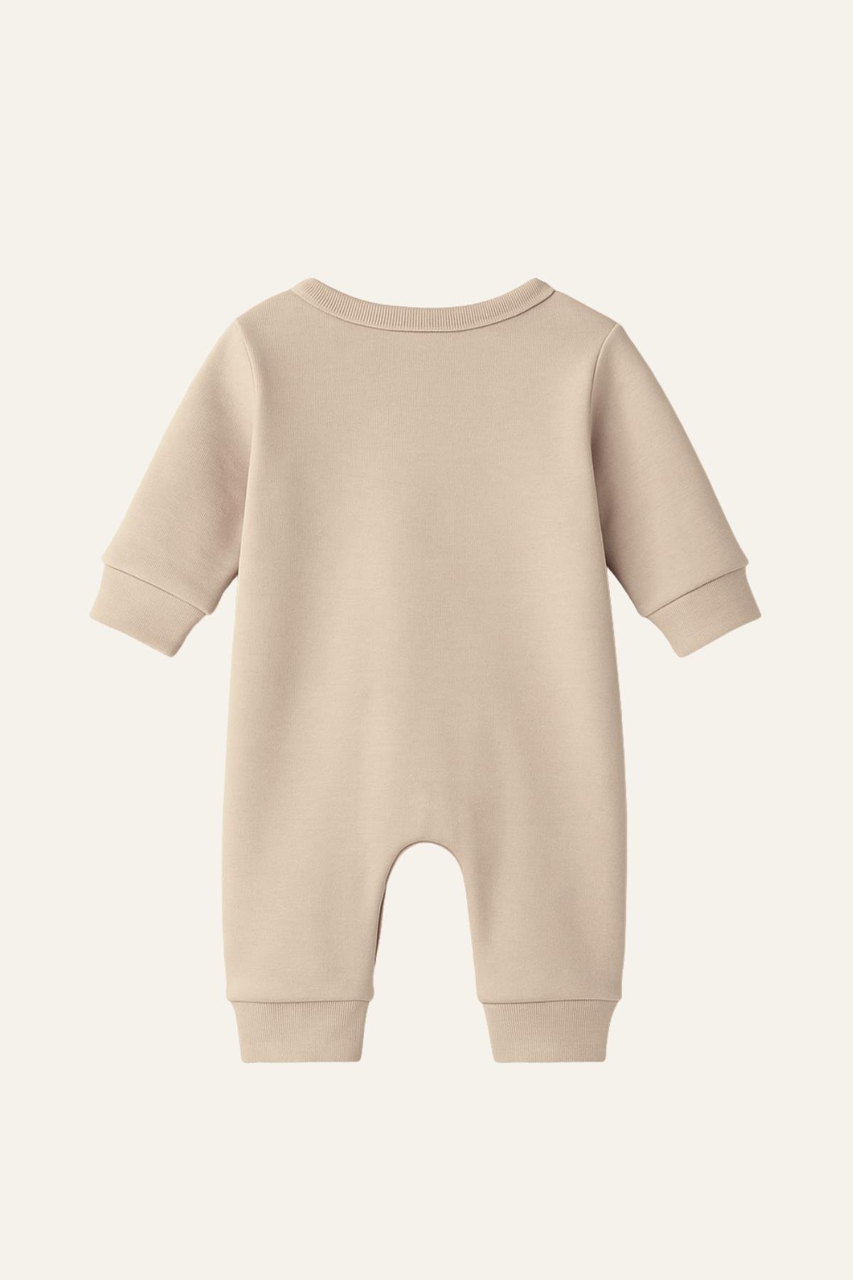 Unisex Bebek Organik Tulum - Ekru