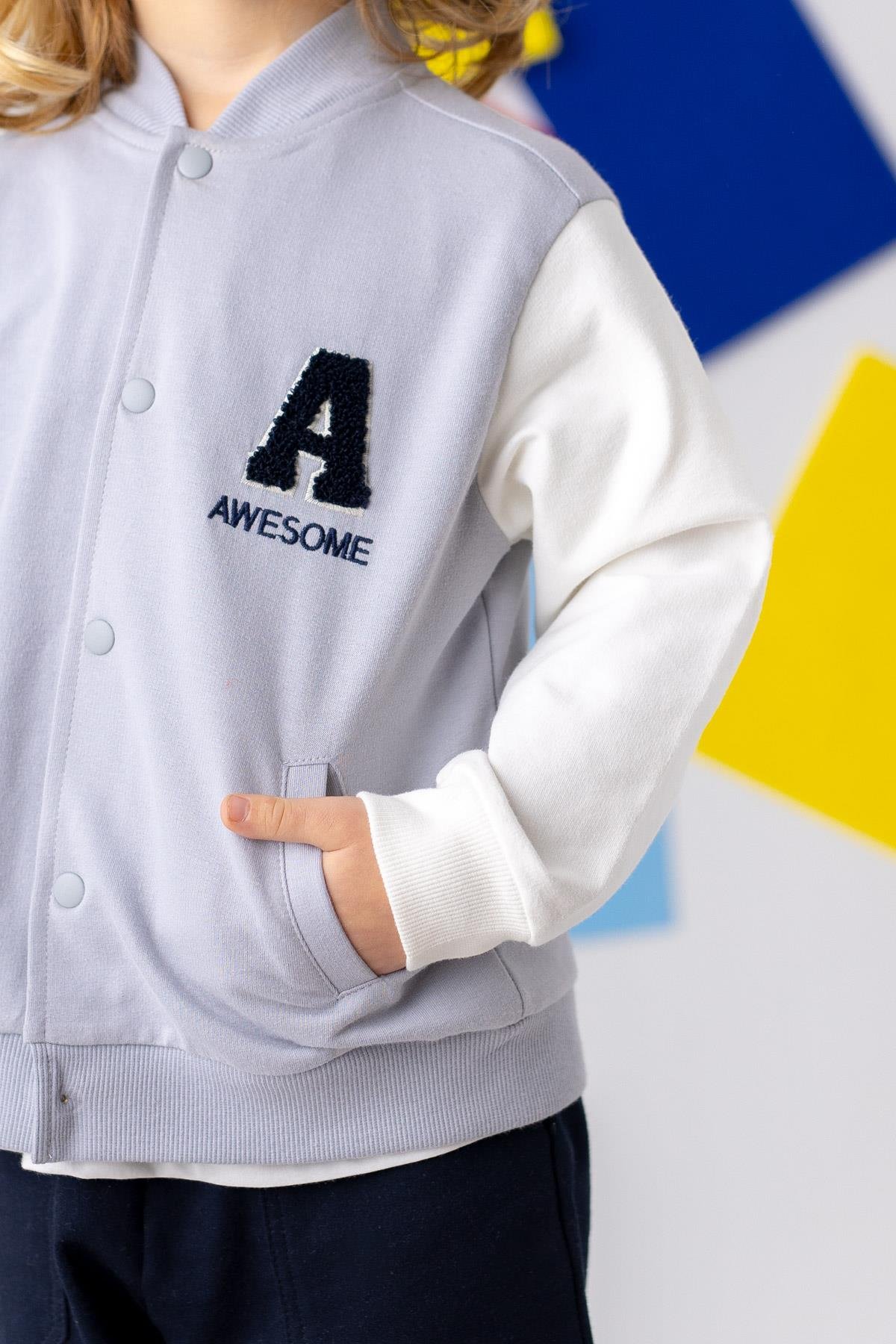 Unisex Çocuk Kolej Ceket