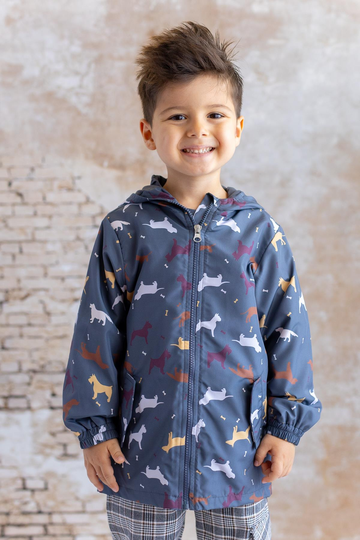 Unisex Çocuk Yağmurluk - Antrasit