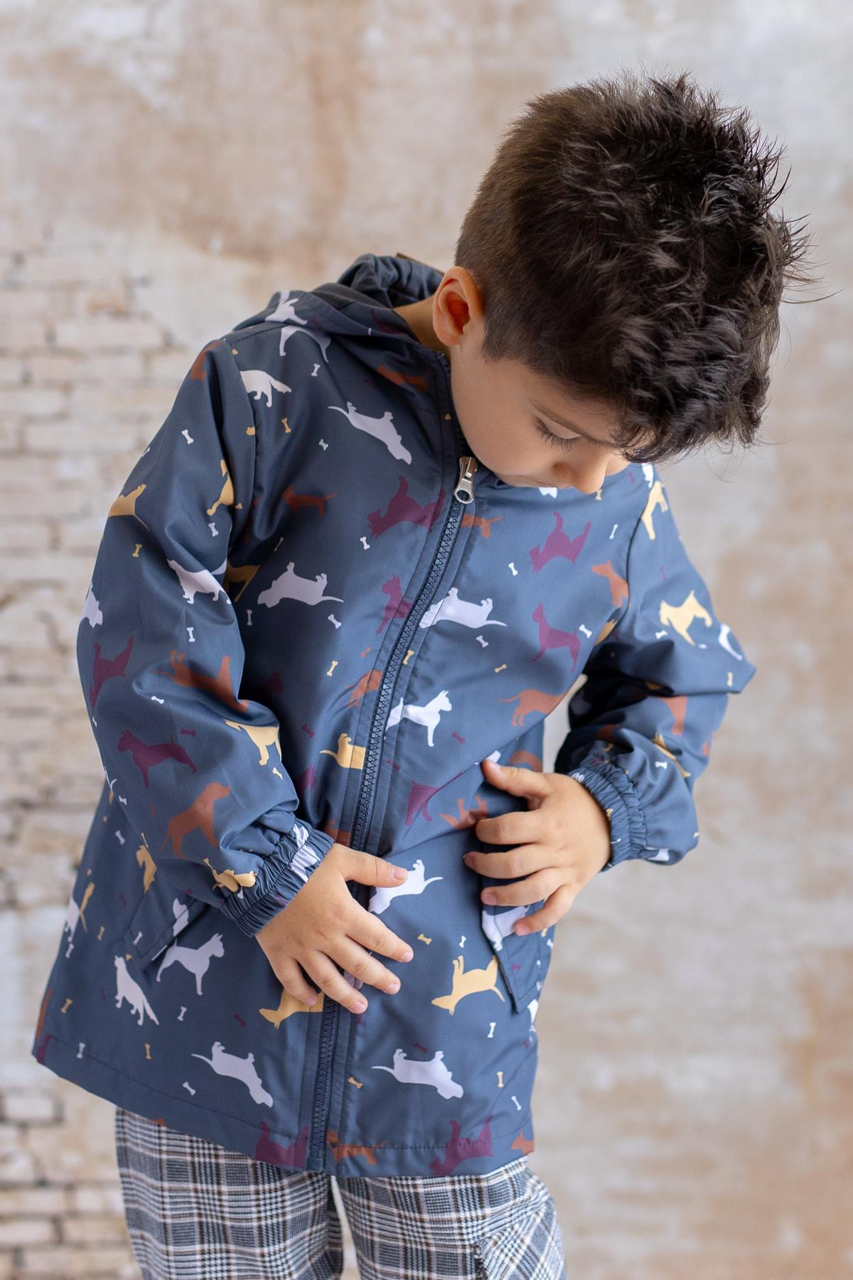 Unisex Çocuk Yağmurluk - Antrasit