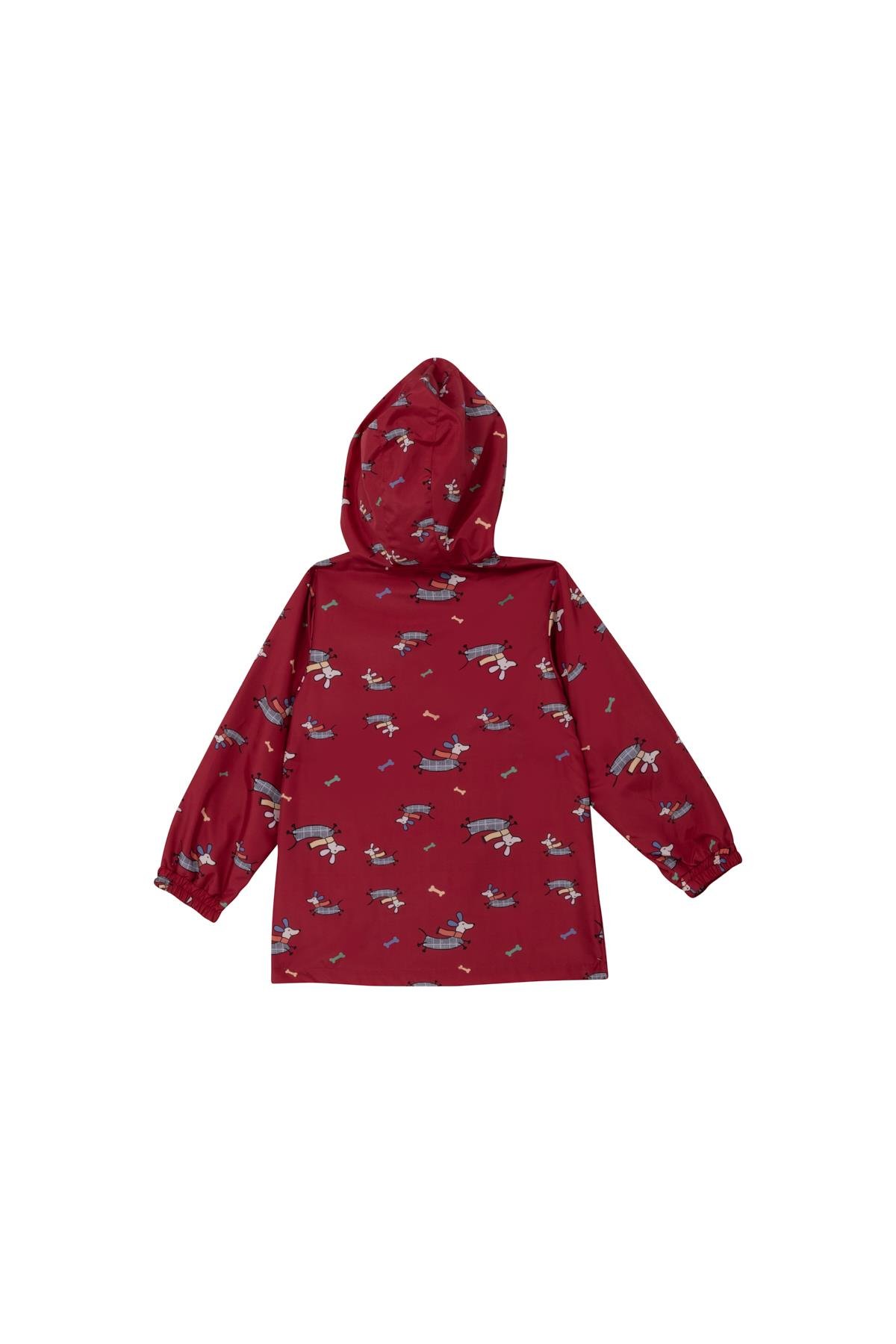 Unisex Çocuk Yağmurluk - Bordo